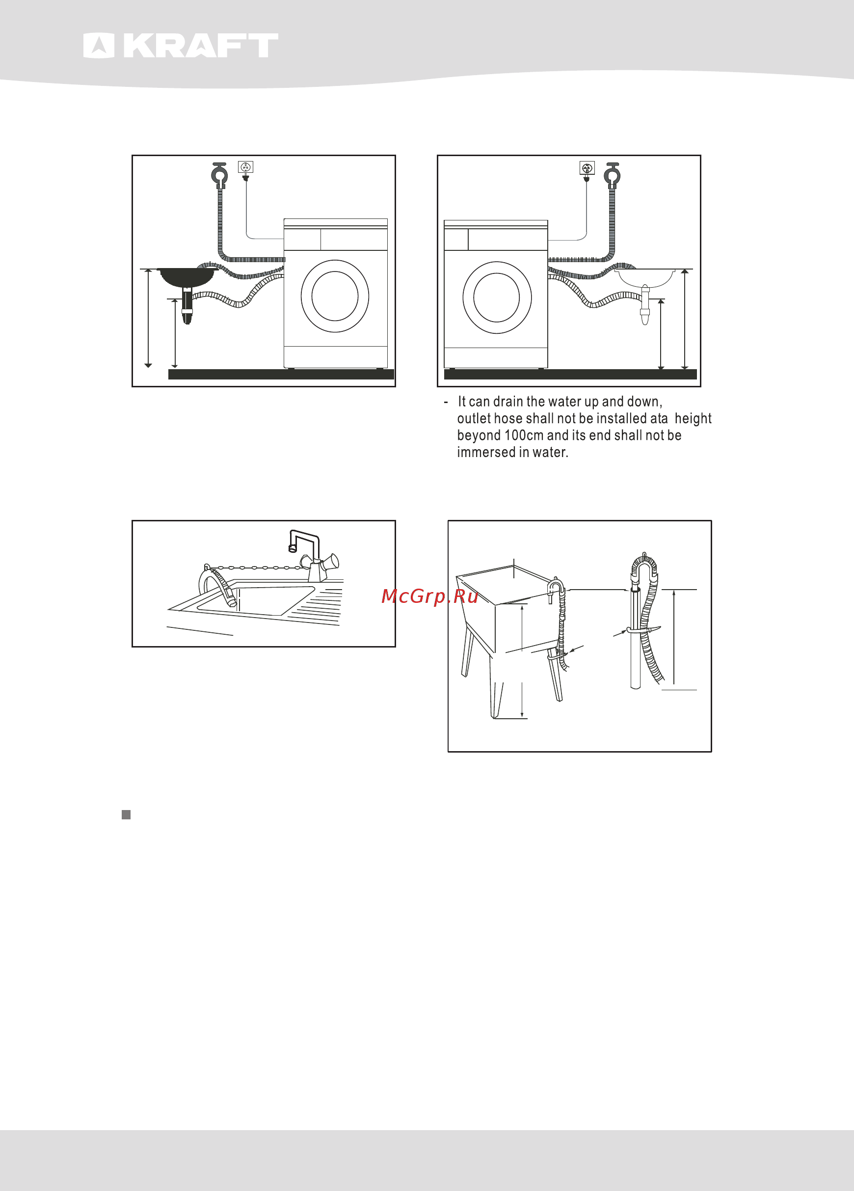 KRAFT KF-SM60102MWL [38/60] Install washing machine install washing machine