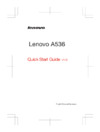 Lenovo A536 white Инструкция по эксплуатации