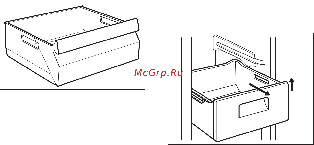 Electrolux EN 93852 KW (KX) [12/28] Извлечение из морозильника корзин для замораживания