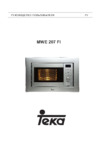 Teka MWE 207 FI Инструкция по эксплуатации