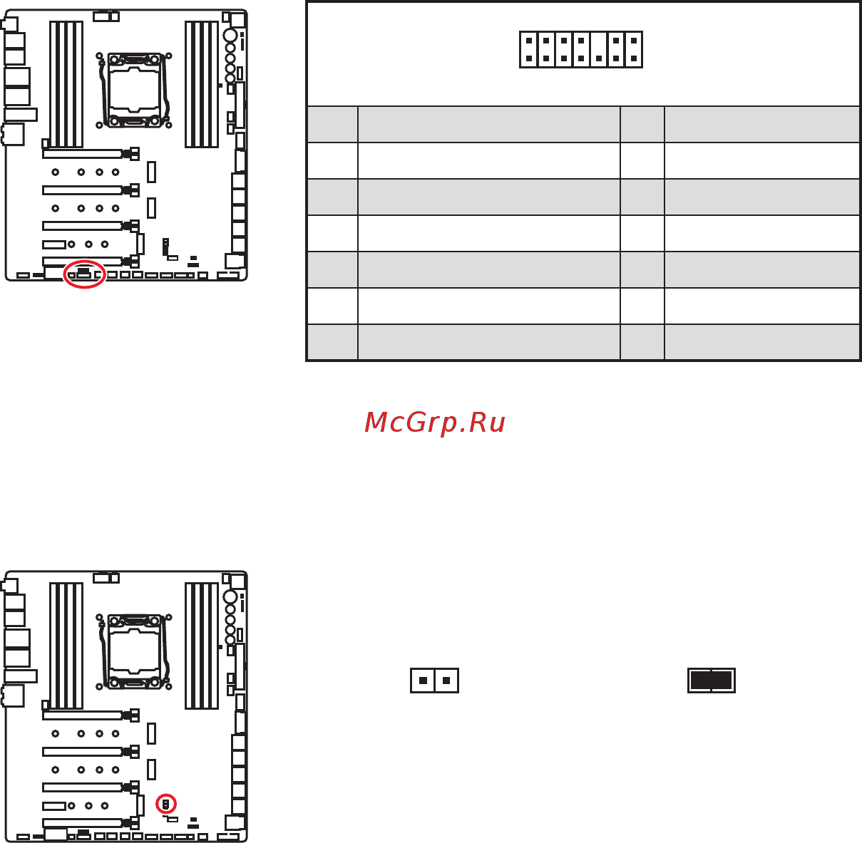 MSI X299 XPOWER GAMING AC [232/262] JTPM1: Разъем модуля TPM