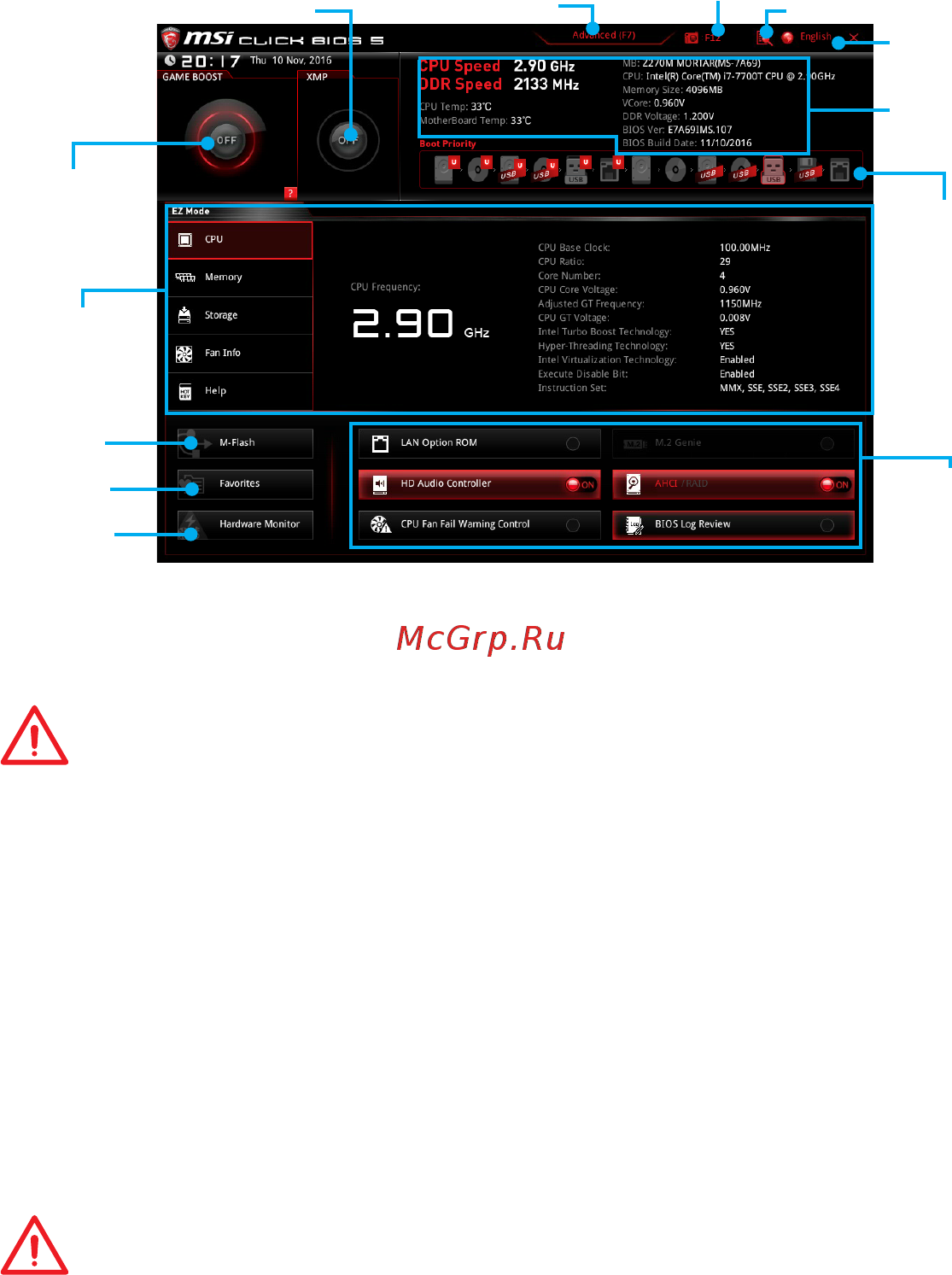 MSI Z270M MORTAR [35/156] Ez mode