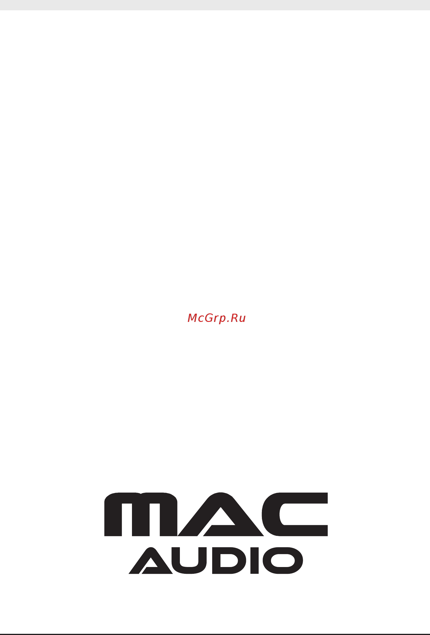 Mac Audio Bassleader 112 BP Инструкция по эксплуатации онлайн [12/12] 256603