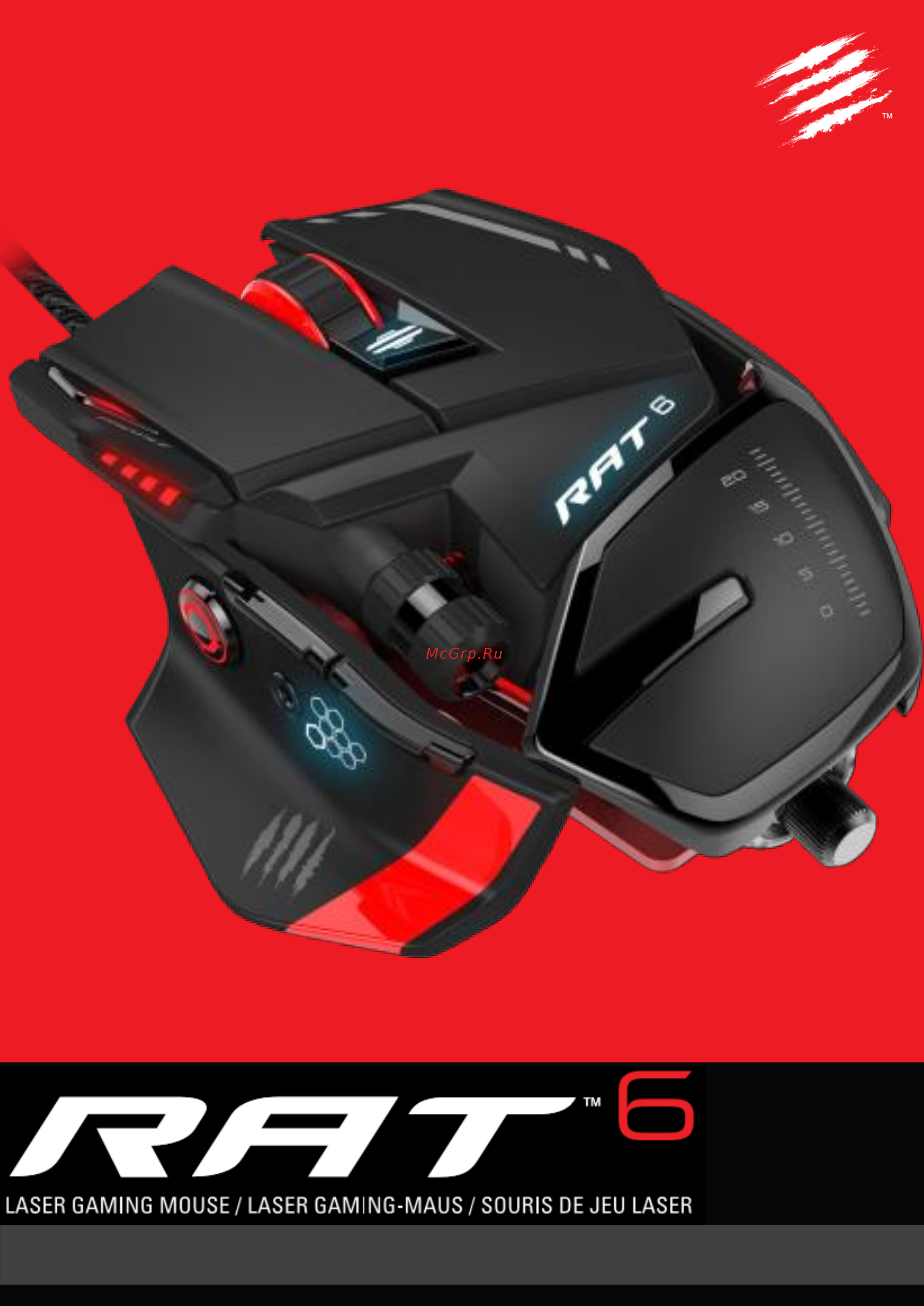 Madcatz R.A.T.6  black-red USB Инструкция по эксплуатации онлайн
