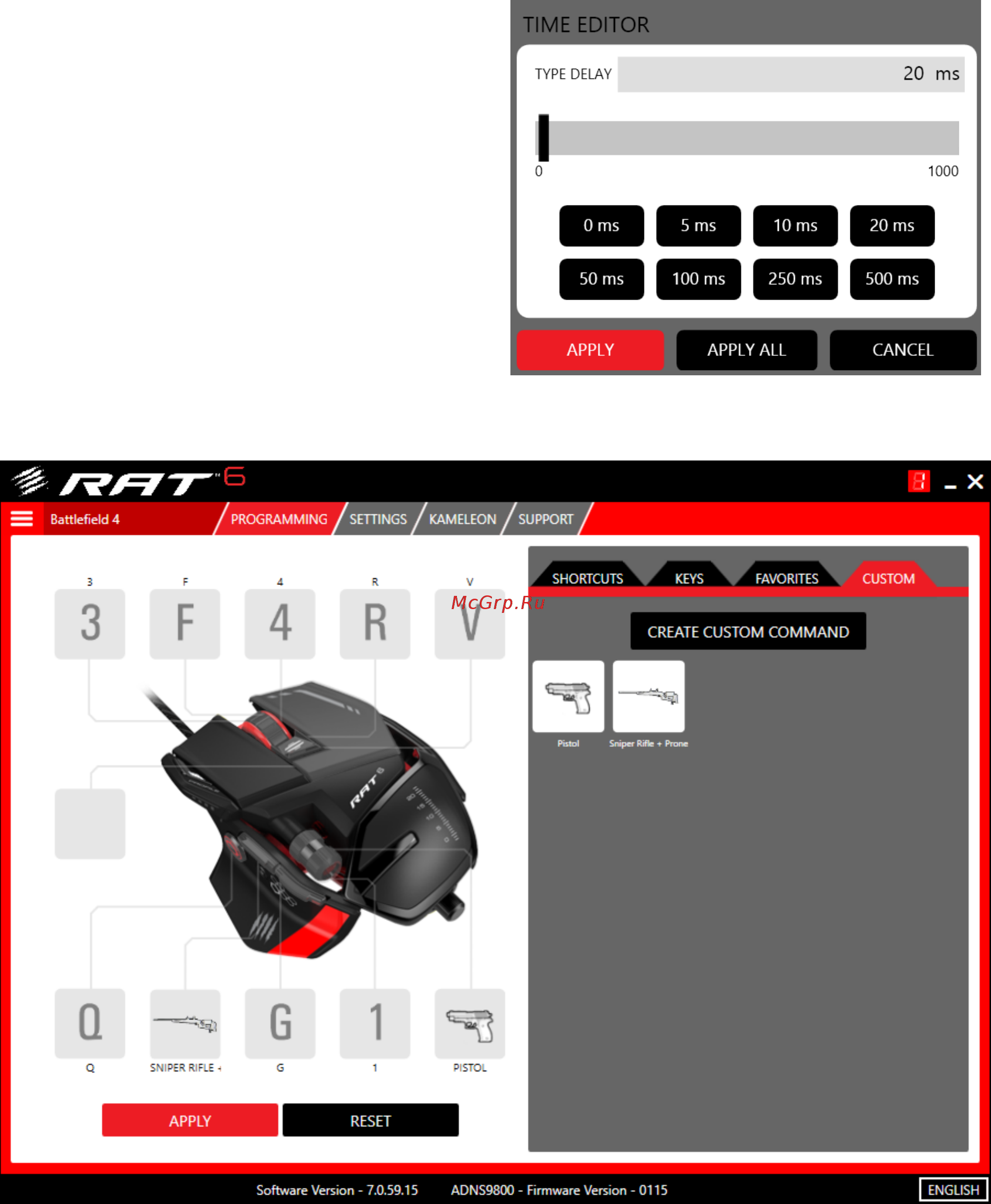 Madcatz R.A.T.6  black-red USB Инструкция по эксплуатации онлайн [25/40] 256610
