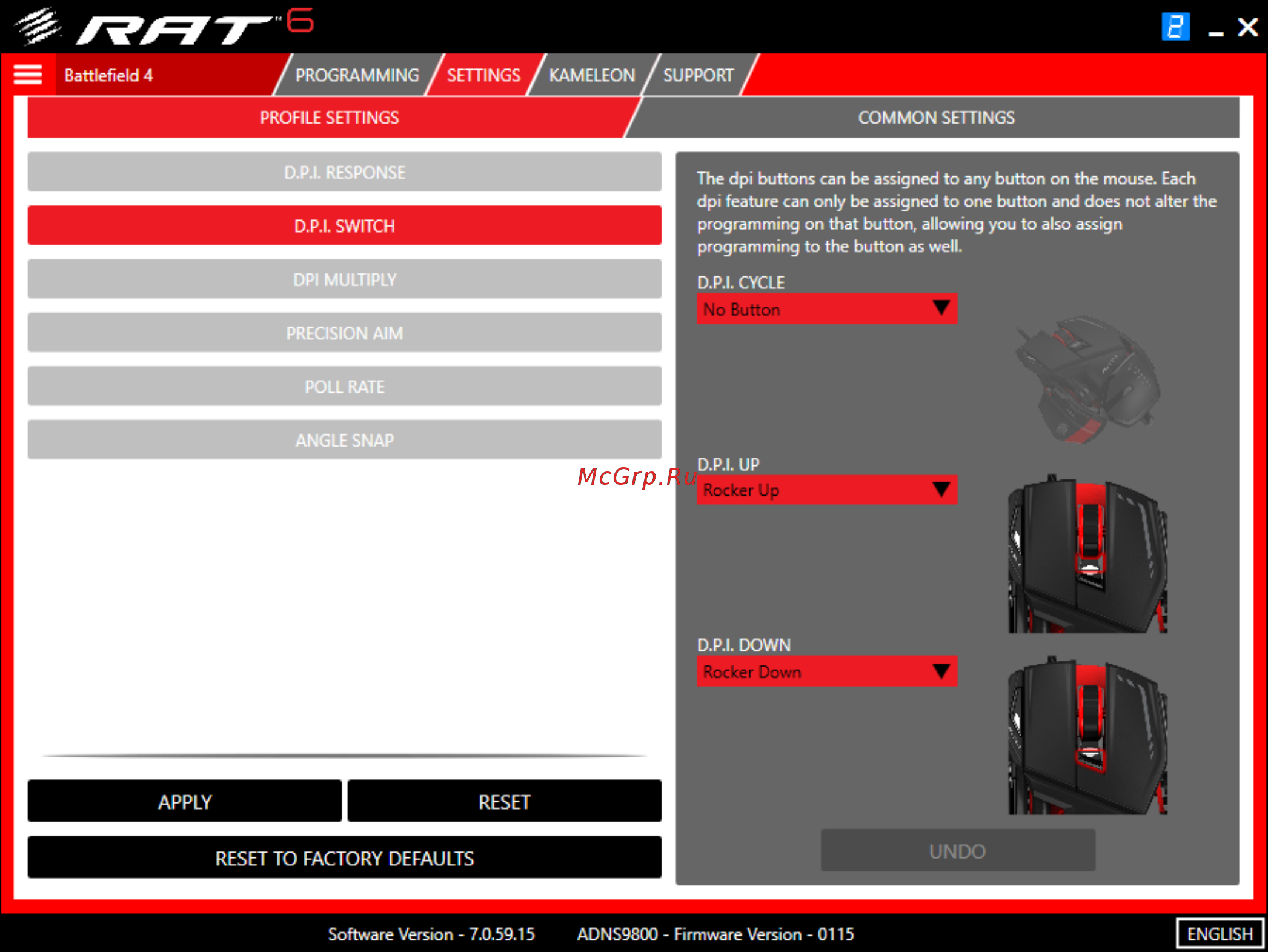 Madcatz R.A.T.6  black-red USB Инструкция по эксплуатации онлайн [29/40] 256610