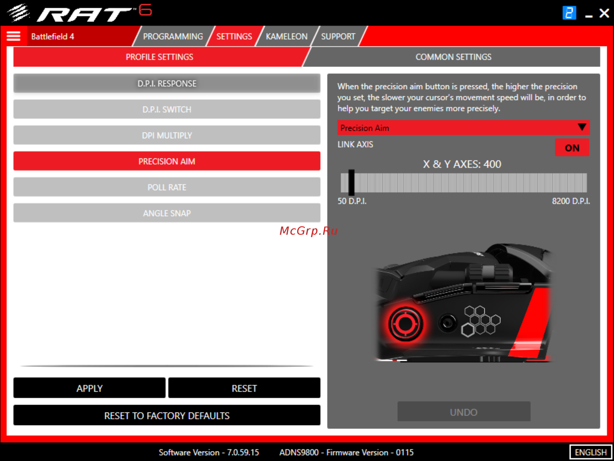 Madcatz R.A.T.6  black-red USB Инструкция по эксплуатации онлайн [31/40] 256610