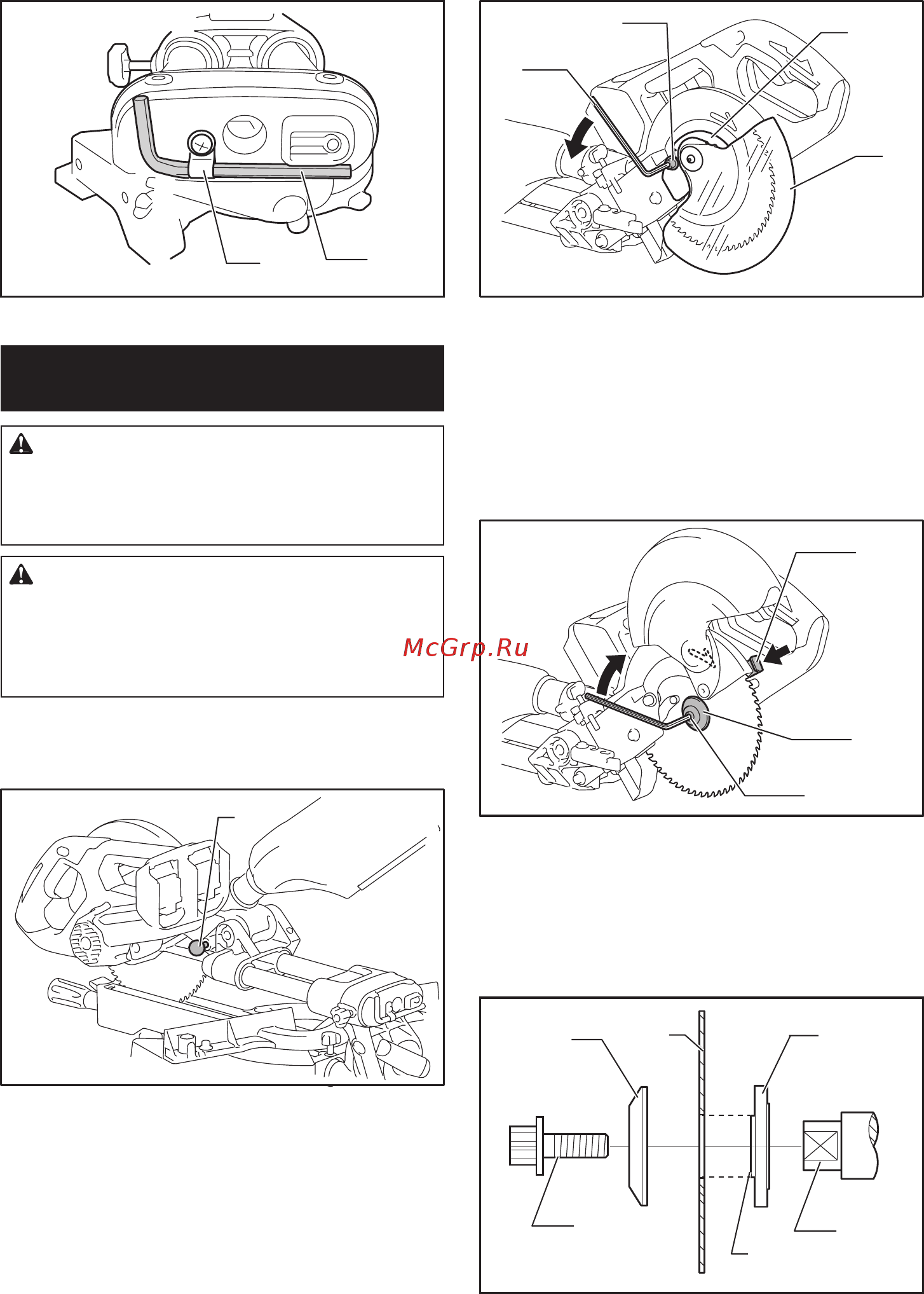 Makita DLS714Z [16/28] Установка или снятие пильного диска