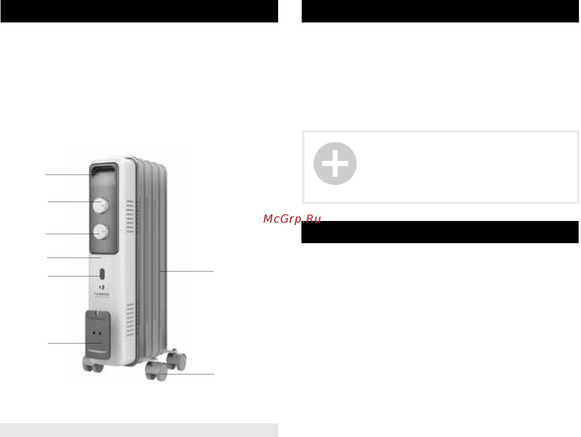 Timberk TOR 21.1809 BCX [4/24] Radiator description