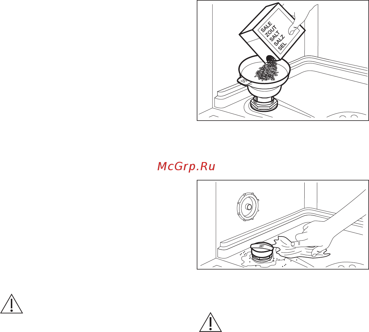 Electrolux ESL94320LA [14/52] Наполнение емкости для соли