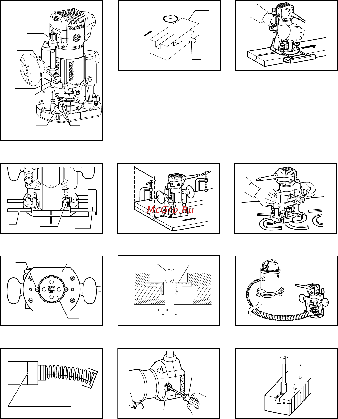 Makita RT0700CX2 Инструкция по эксплуатации онлайн [5/88] 257235