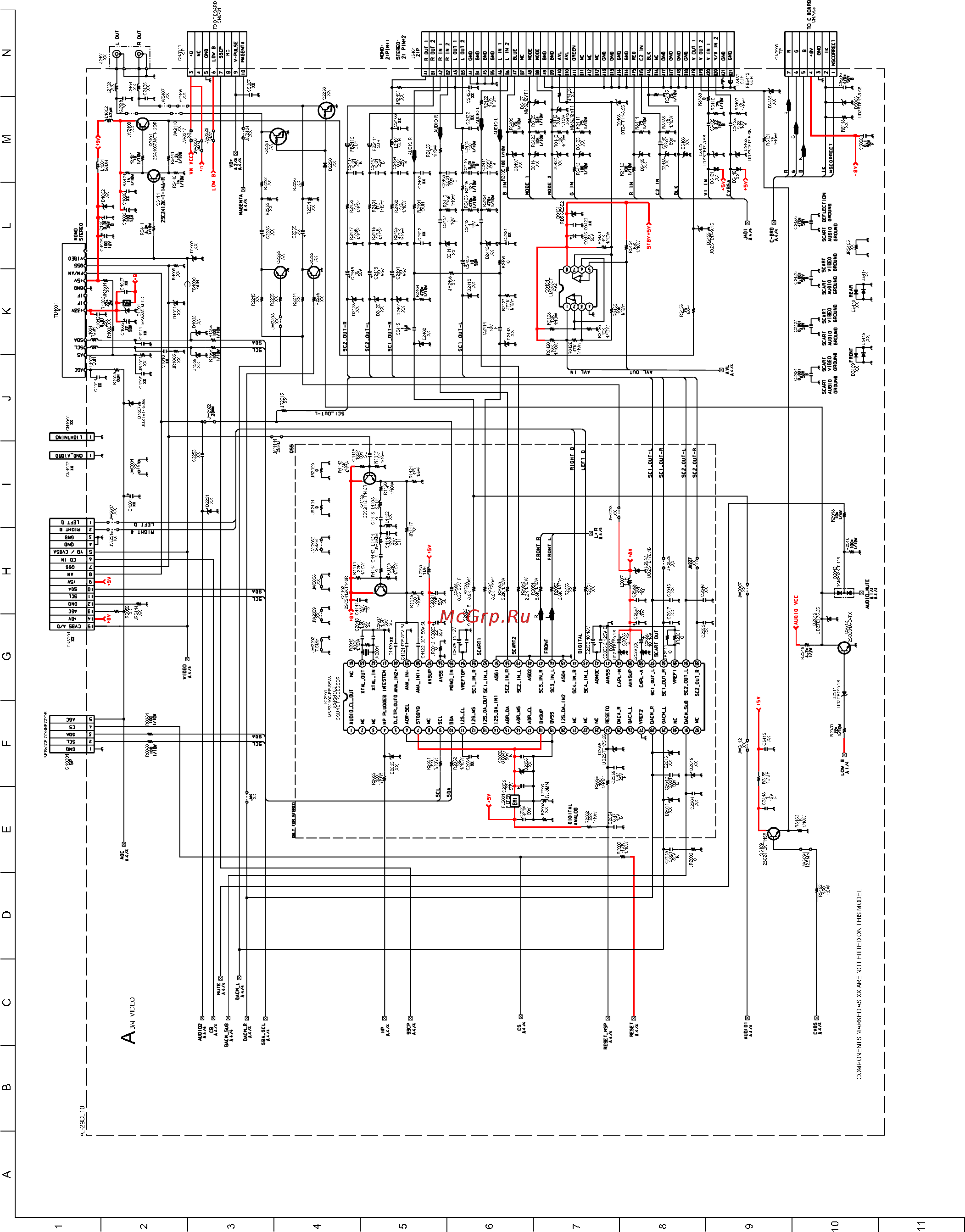 Sony KV-29CL10K [31/52] A board schematic diagram video page 3 4