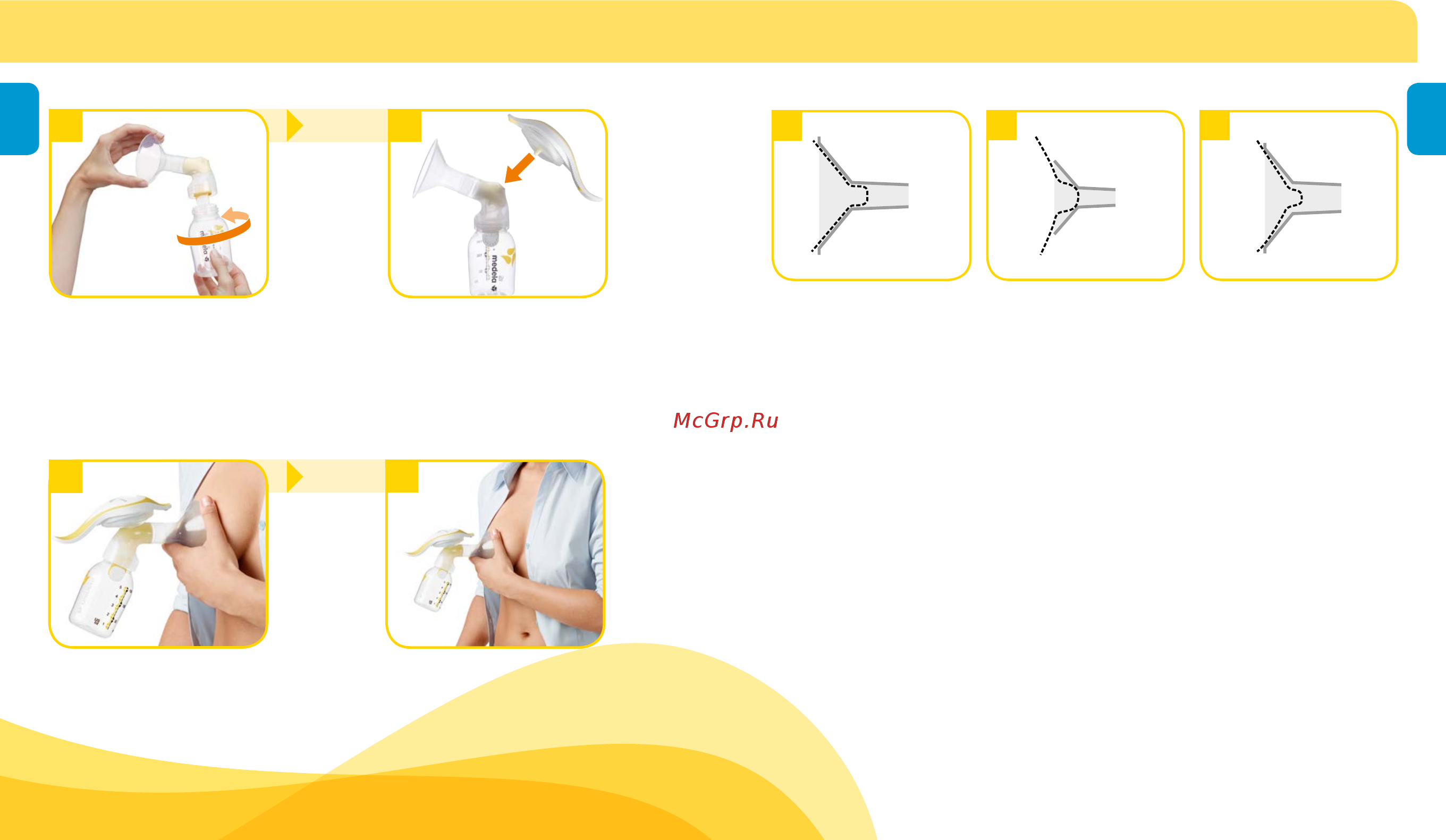 Medela Harmony [11/73] Preparing for pumping