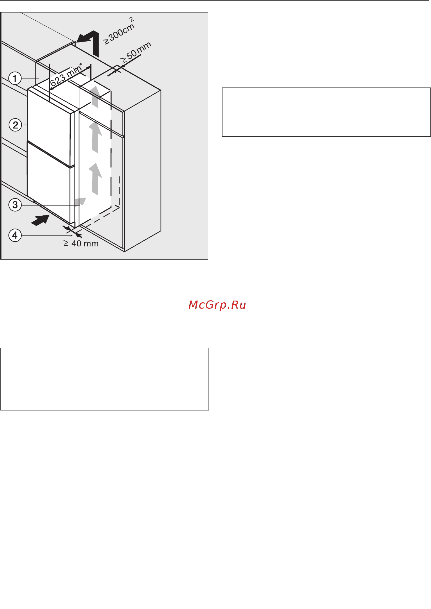 Miele KD 28032 WS [77/92] Указания по установке