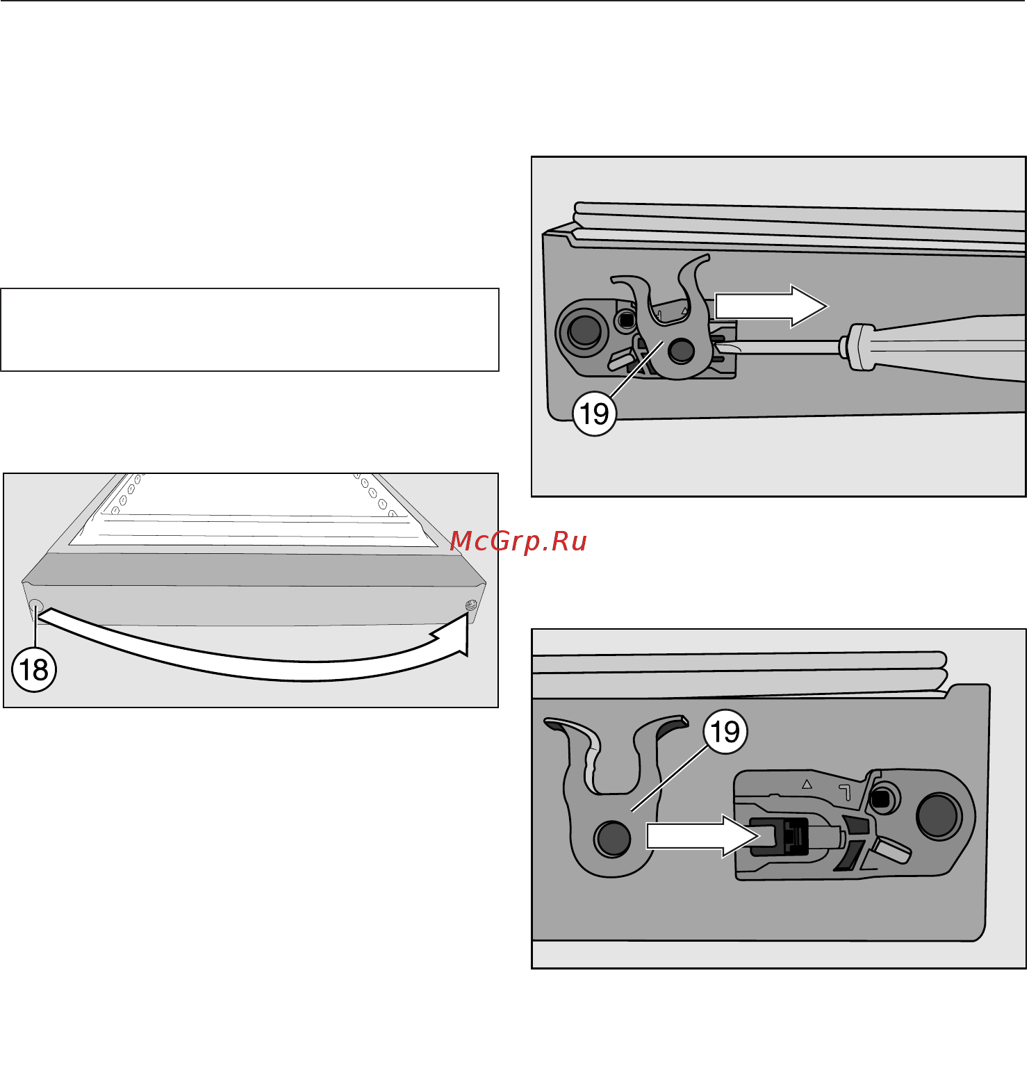 Miele KD 28032 WS [83/92] Подготовка дверец прибора