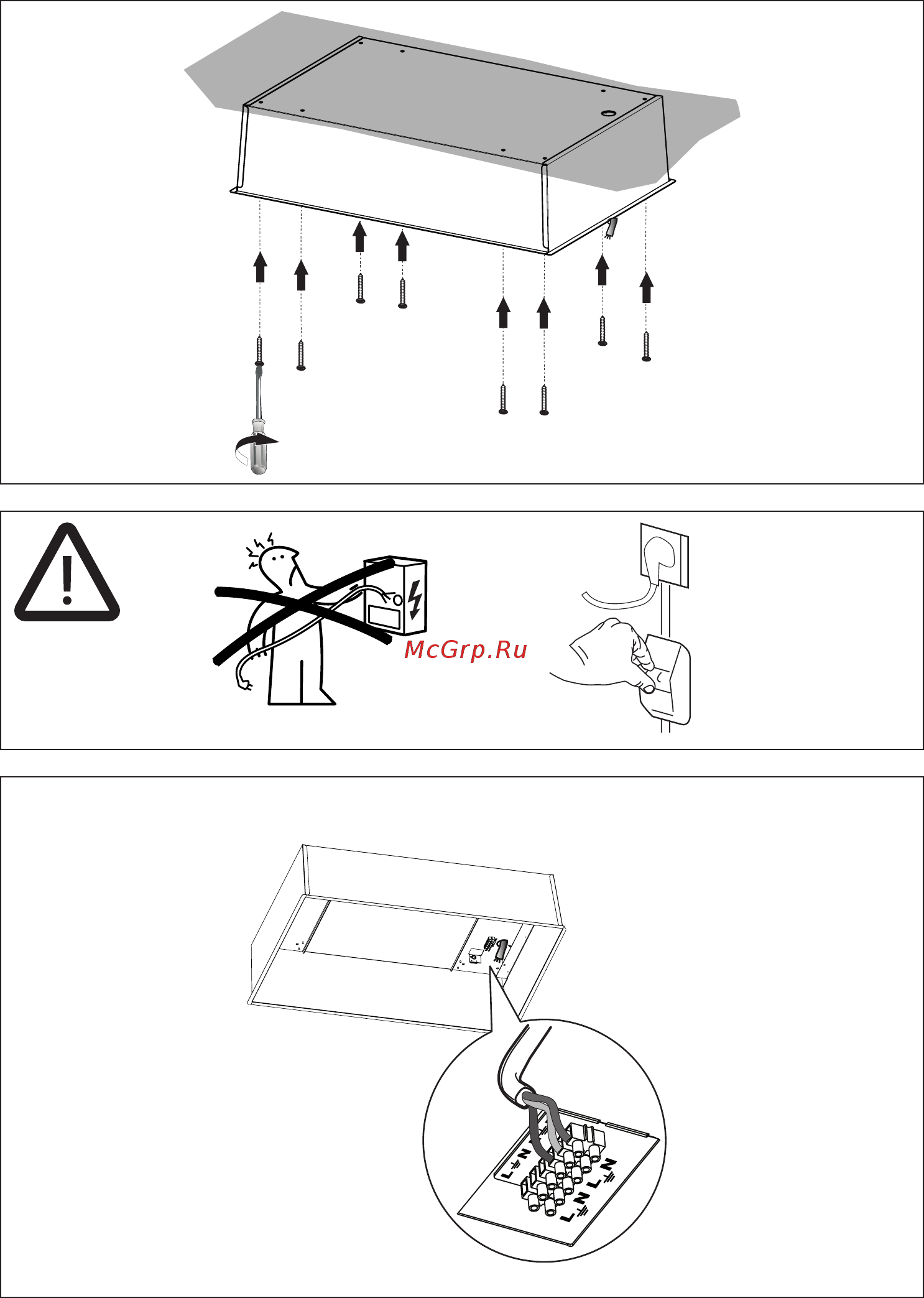 Faber SKYLIFT X/WH F90 [11/20] Warning strips
