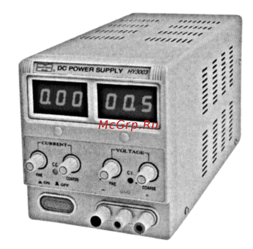 Mastech HY-3002 [2/2] Инструкция по эксплуатации
