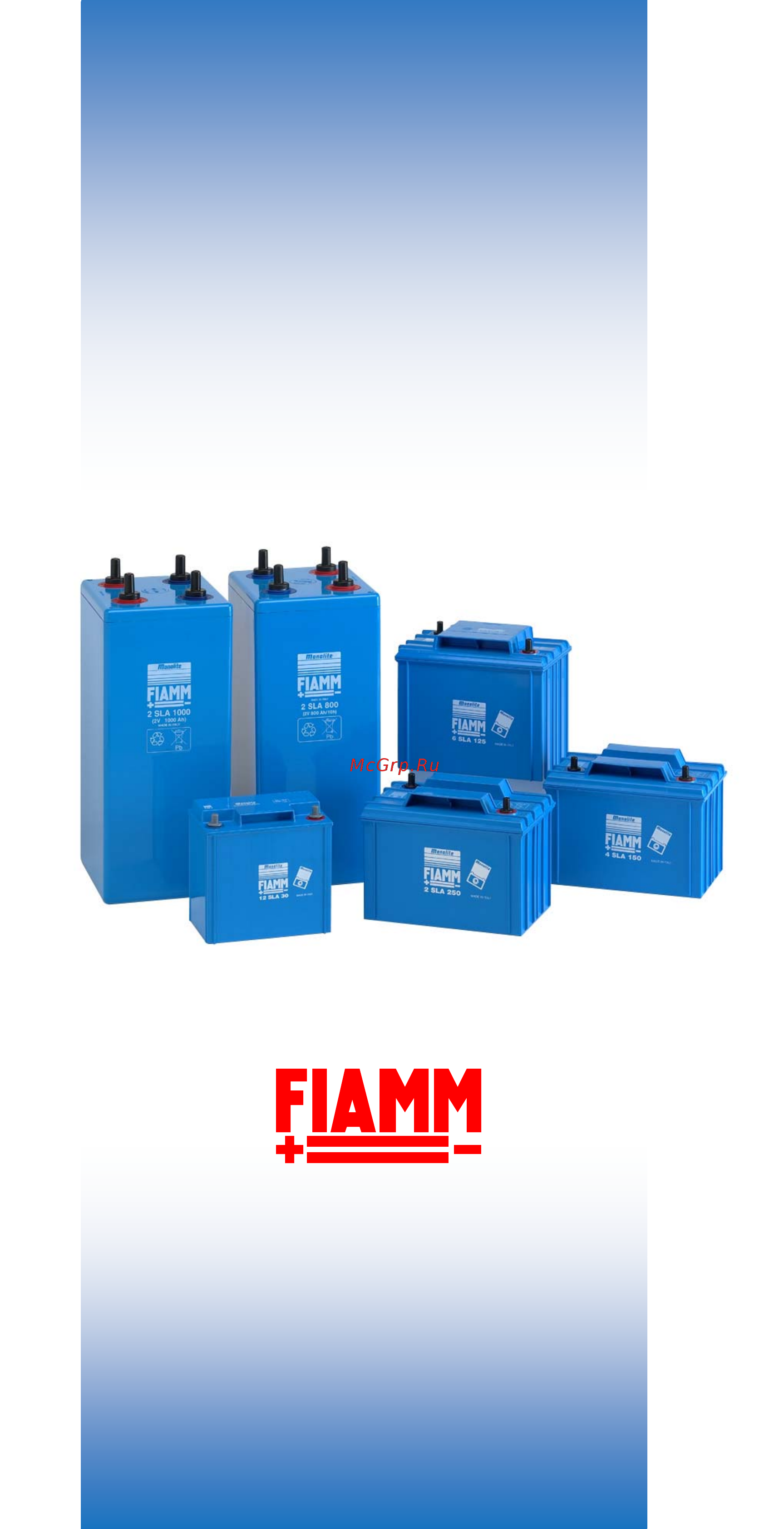 Fiamm SLA 30 Инструкция по эксплуатации онлайн