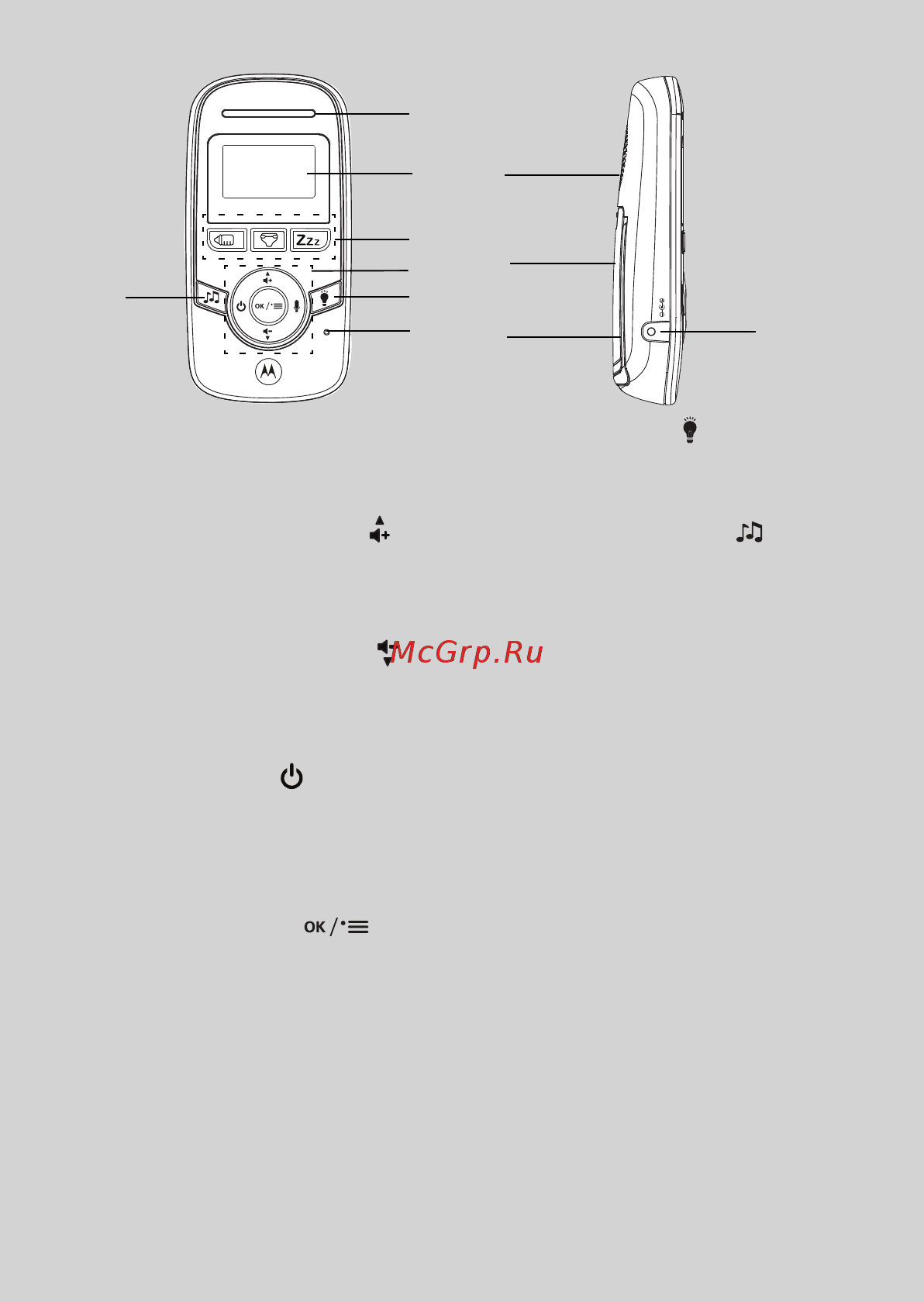 Motorola MBP161Timer [3/28] Обзор родительского модуля