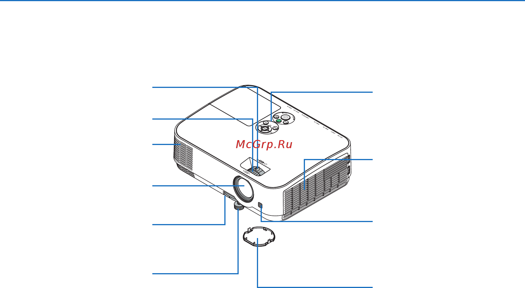 Nec ME361X (ME361XG) [15/133] 3 название деталей проектора
