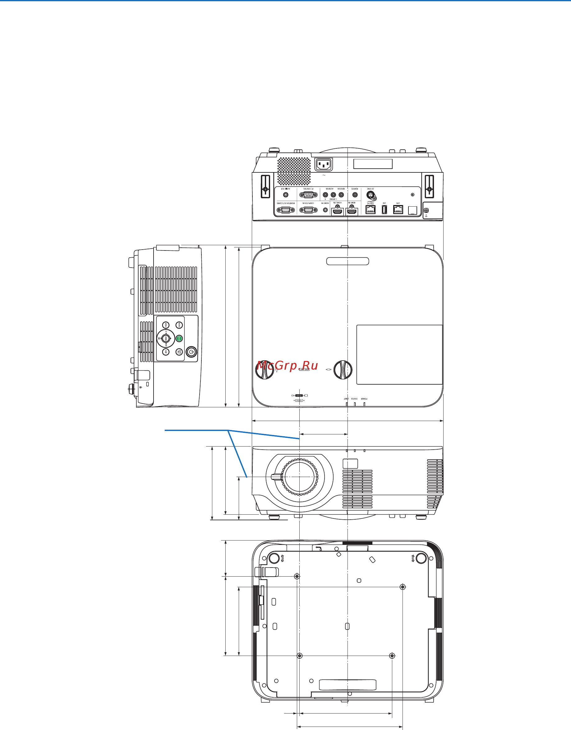 Nec P502H (P502HG) [142/154] 3 габаритные размеры корпуса