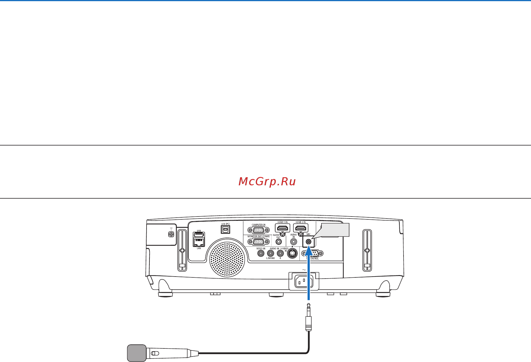 Nec P501X (P501XG) [70/231] 12 подключение вашего микрофона