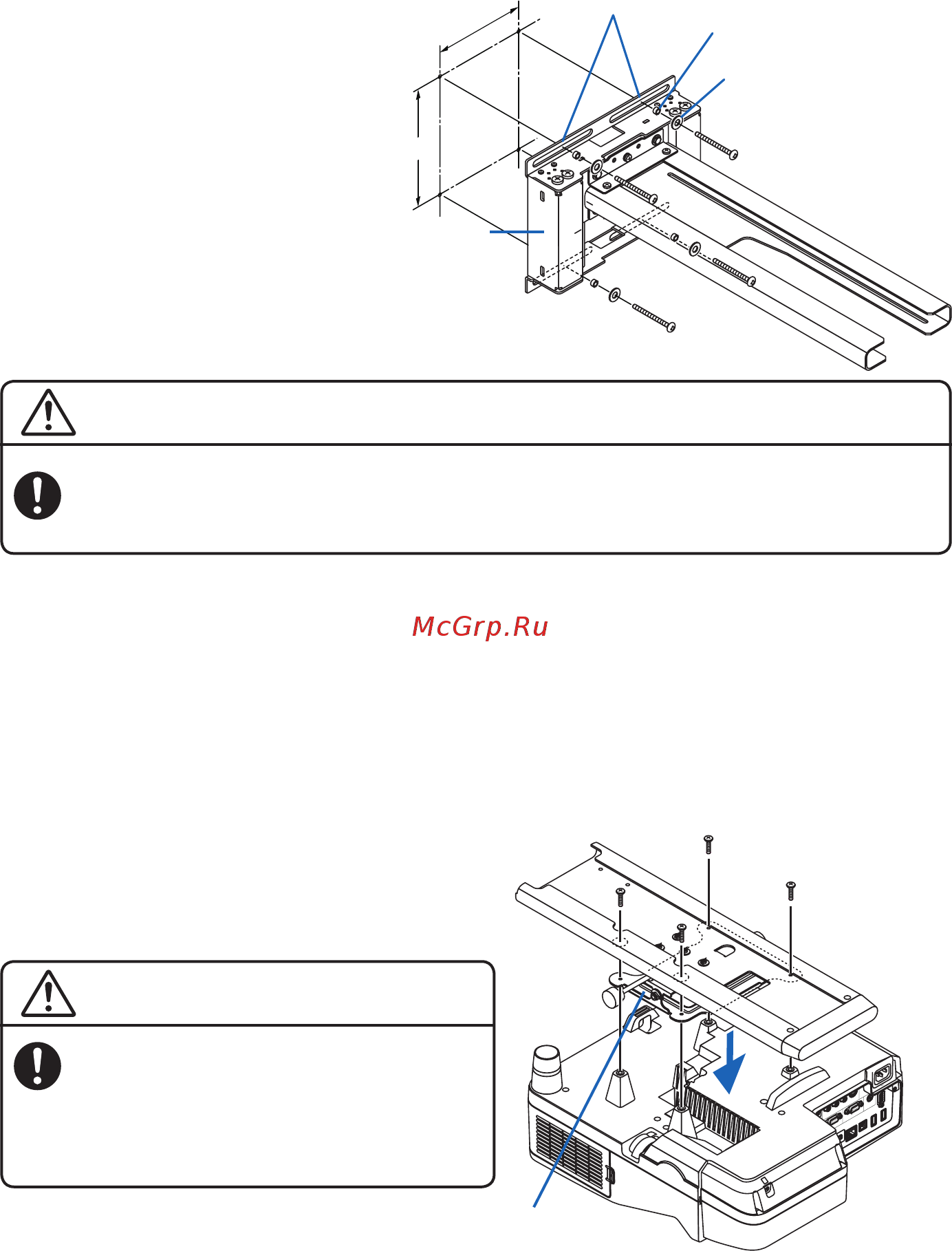 Nec NP04WK, настенное [91/261] Advertencia