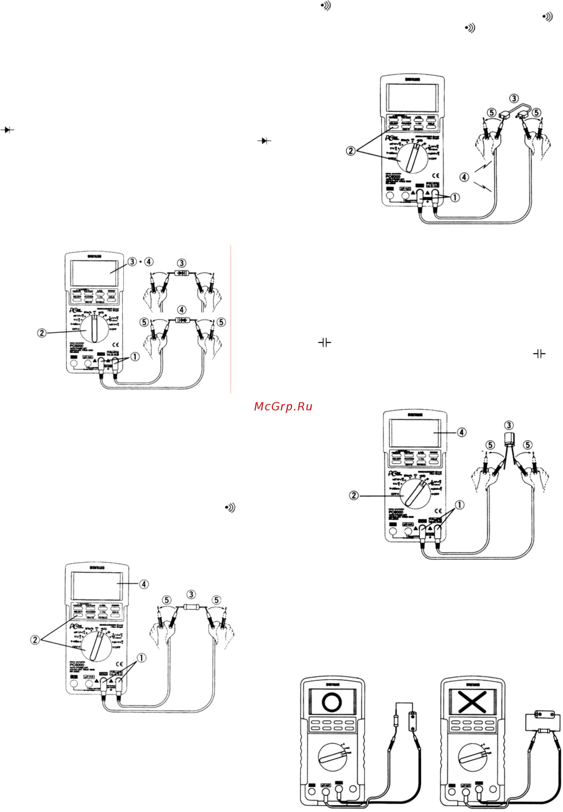 Sanwa PC-5000 Инструкция по эксплуатации онлайн [5/8] 258428