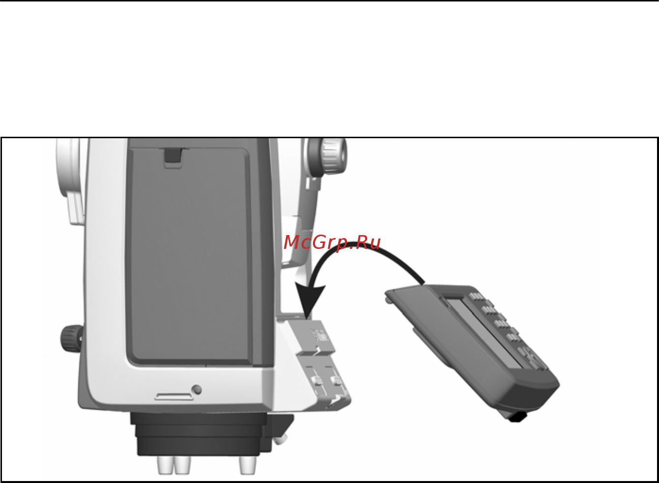 Trimble S8 [96/160] Крепление контроллера trimble cu