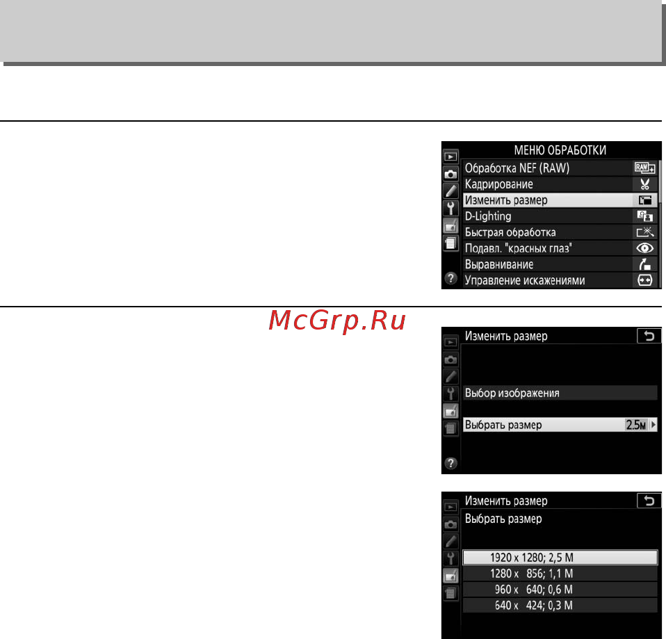 Nikon D5600 Kit AF-P DX 18-55mm VR + 70-300mm VR Black [309/424] N меню обработки создание обработанных копий