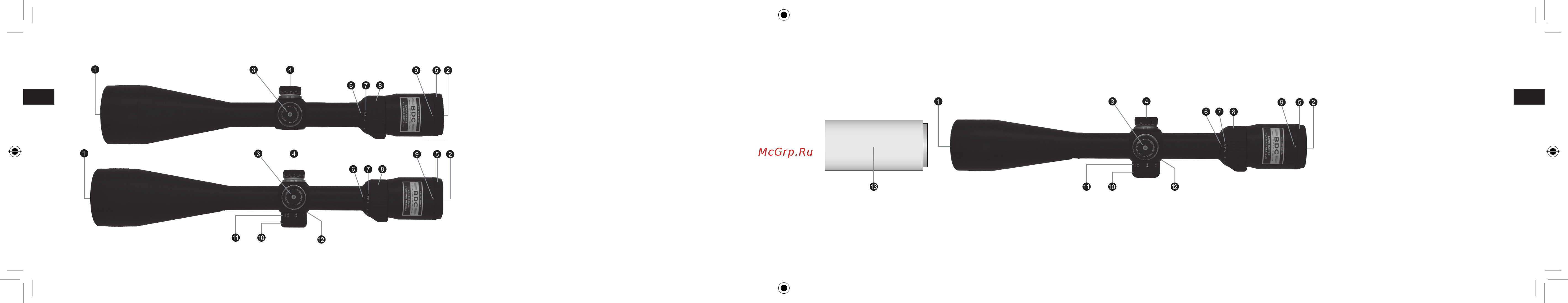 Nikon Prostaff 5 3.5-14X50 SF I [10/16] Nomenclature