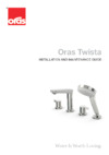 ORAS Twista 3841 Инструкция по установке и обслуживанию