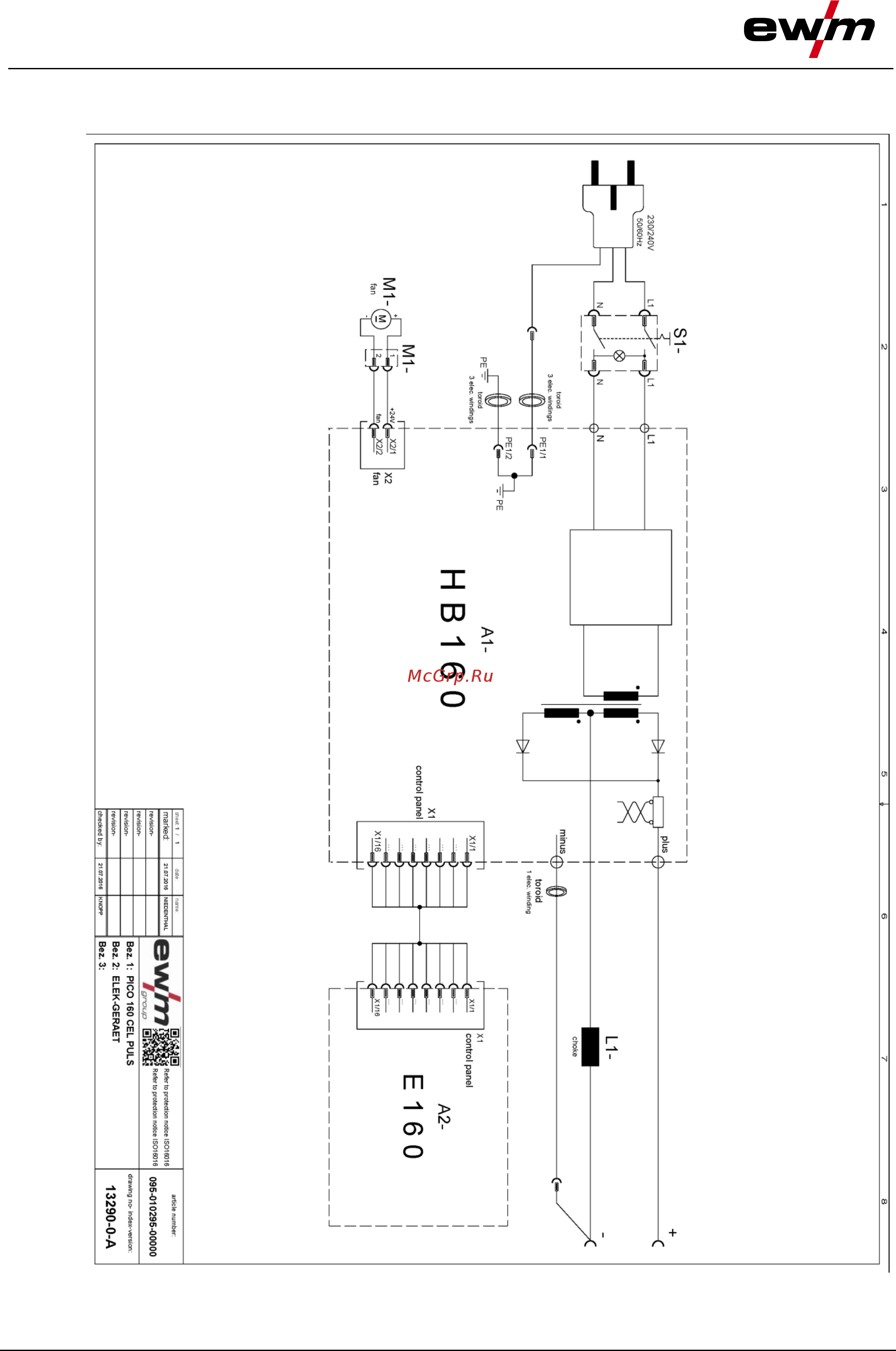 Ewm PICO 160 CEL PULS [44/47] Сервисная документация