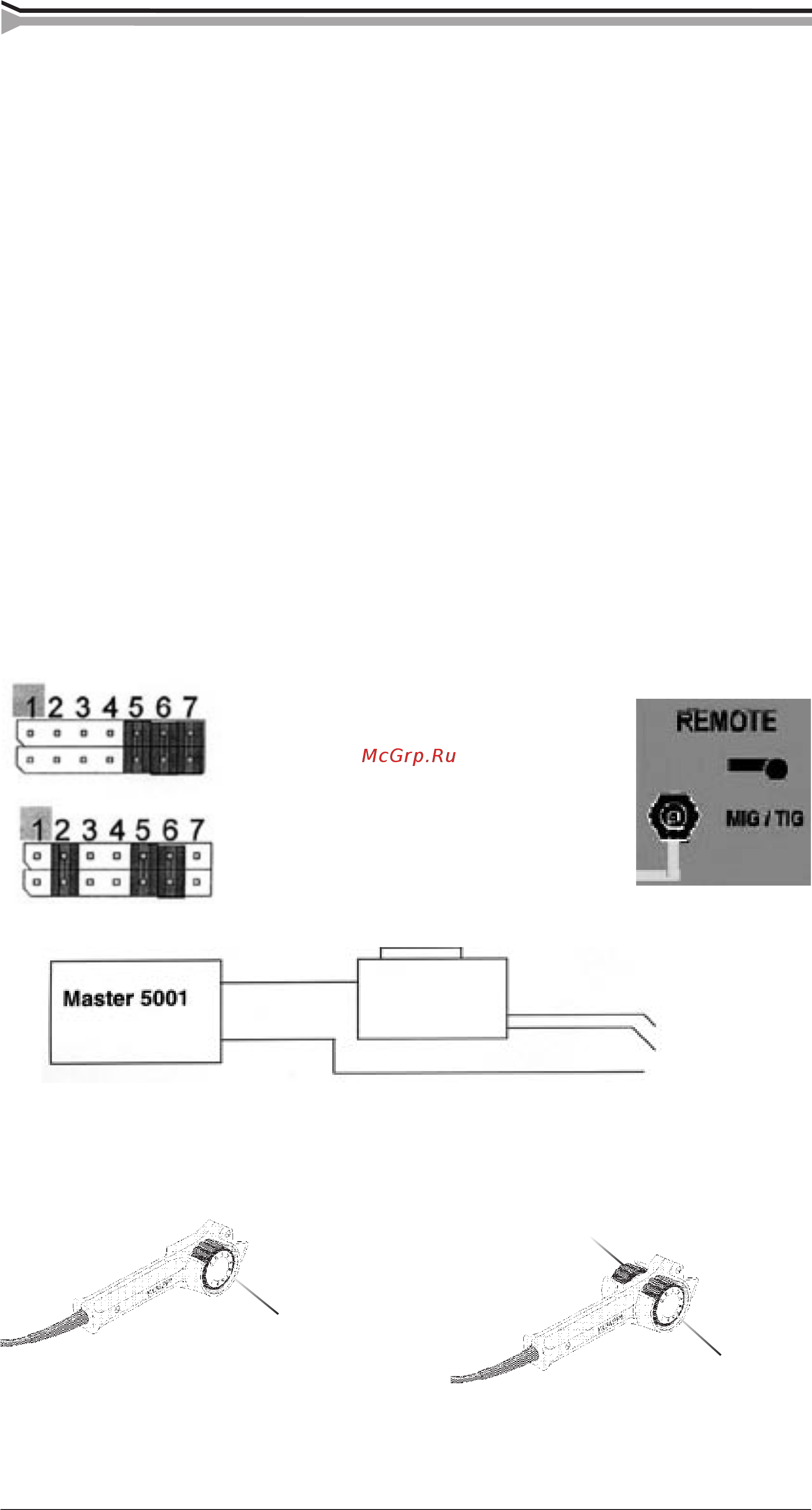 Kemppi Master 5001 [10/15] Работа с проволокоподающим механизмом с управлением от дуги