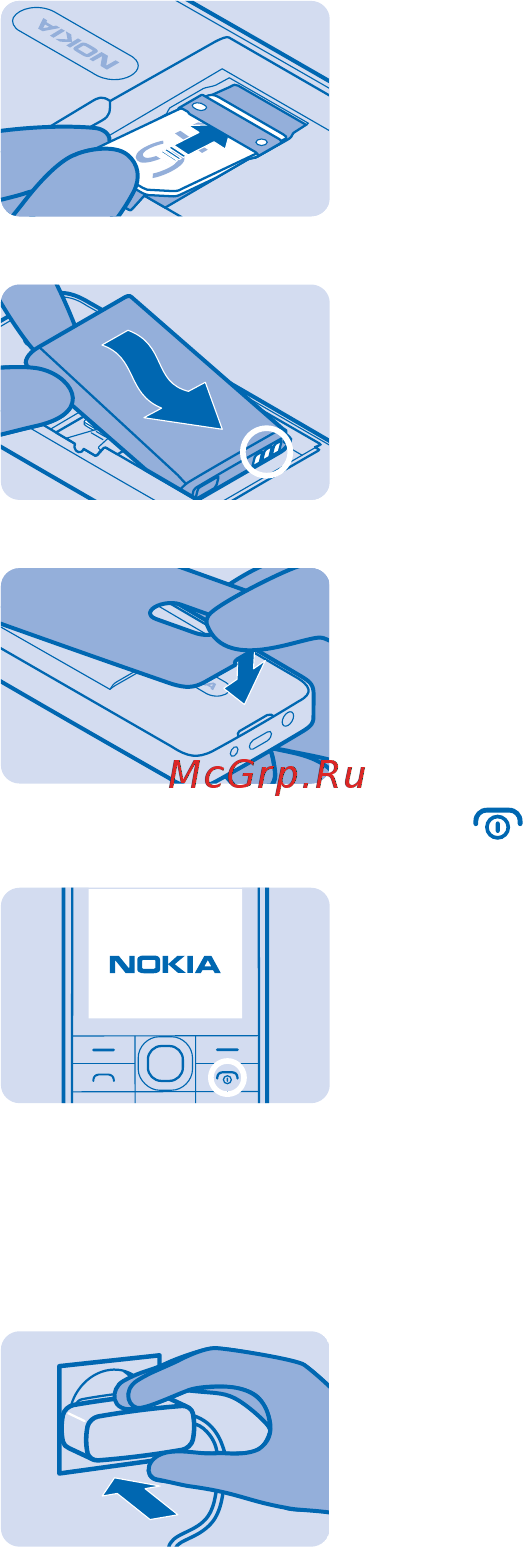 Nokia 105 rm-908 black, черный [6/24] Зарядка аккумулятора