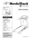 NordicTrack C100 электрическая Инструкция по эксплуатации