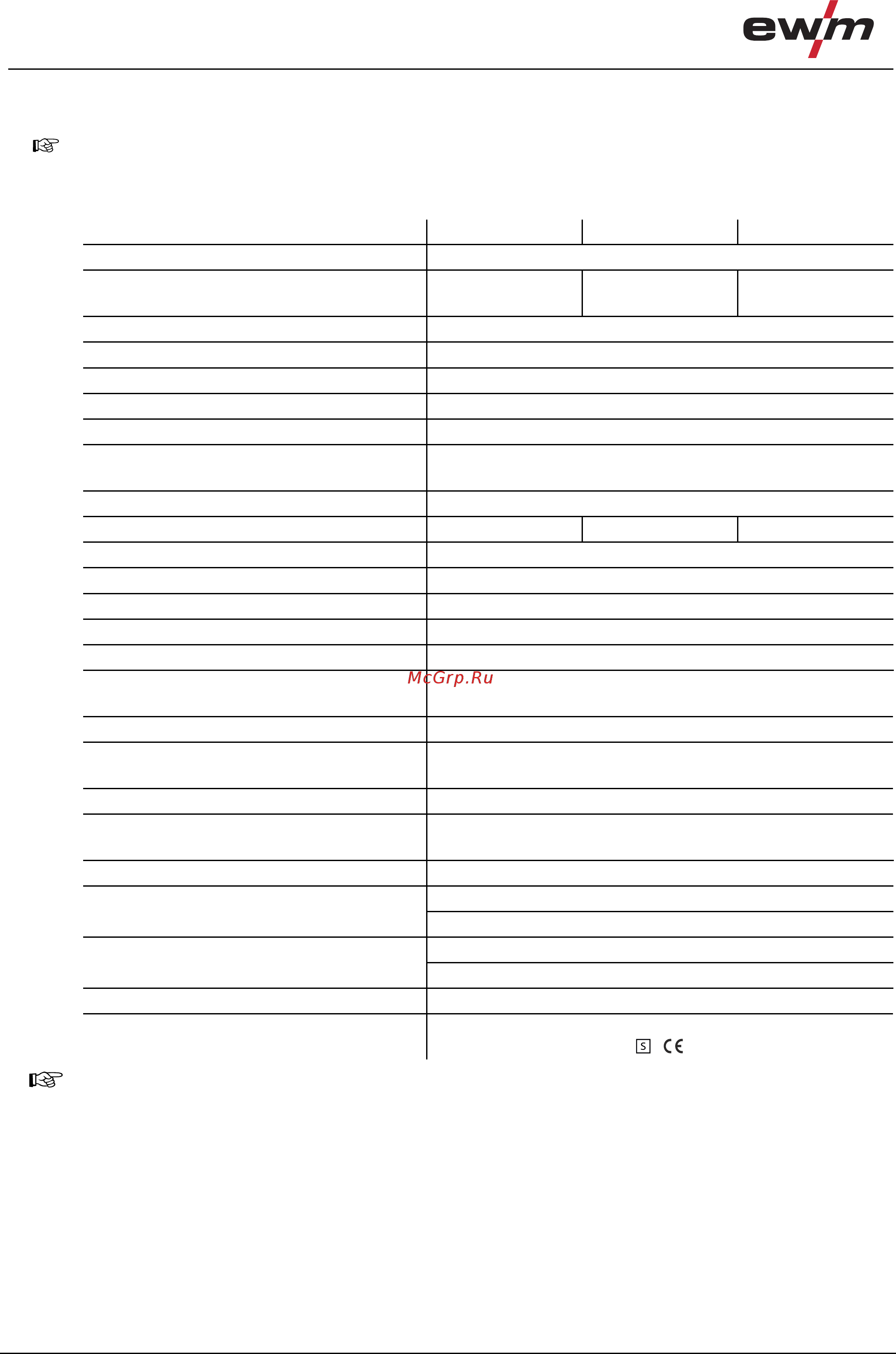 Ewm alpha Q 551 Expert 2.0 puls MM FDW [46/50] Технические характеристики