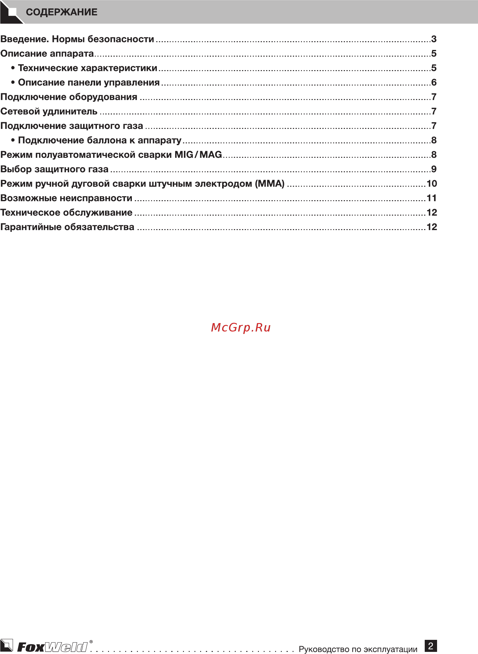 Foxweld INVERMIG 250 PWE [2/9] Q гохшиш
