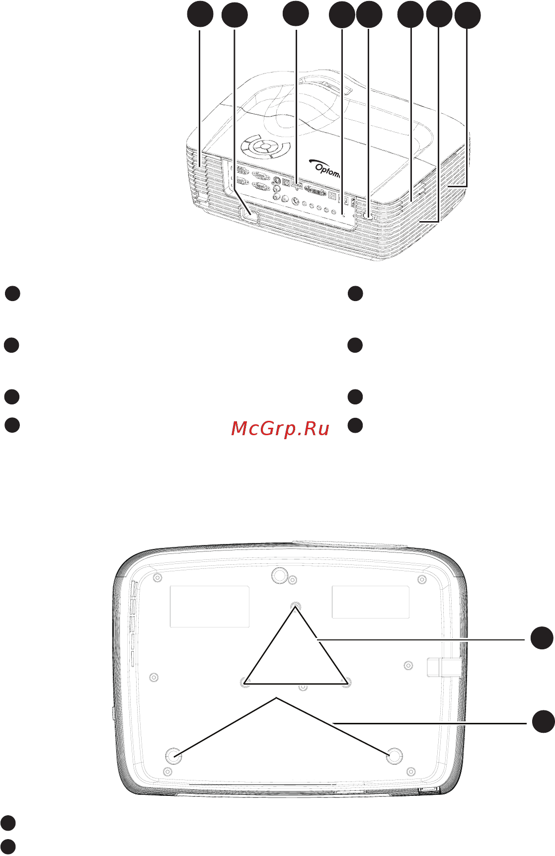 Optoma X501 [8/92] Вид сзади