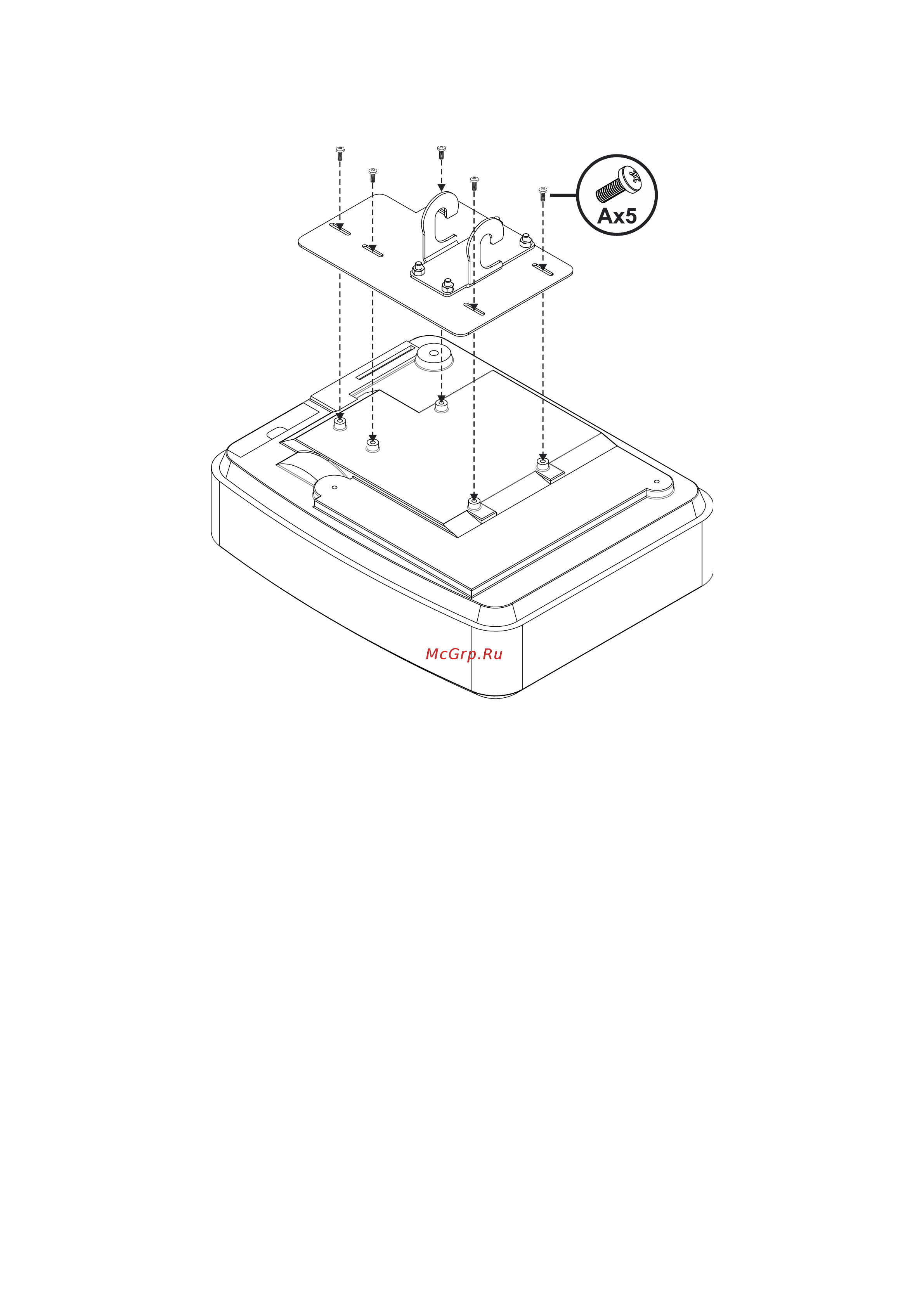 Optoma EH320USTi [14/43] Шаг 2 присоединение проектора к монтажной пластине