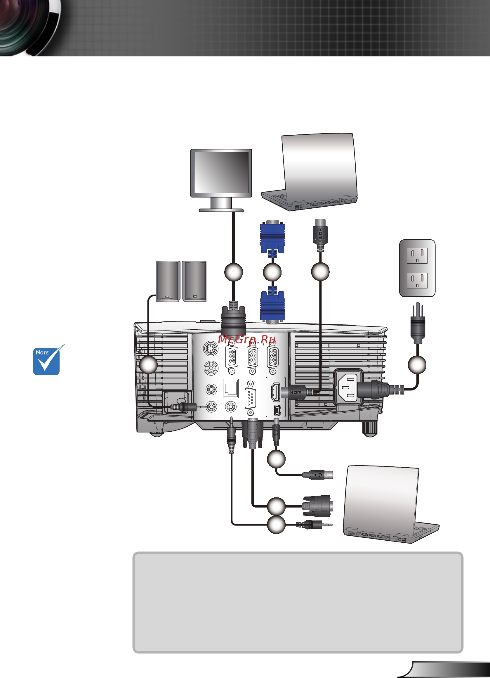 Optoma X316ST [11/74] Русский