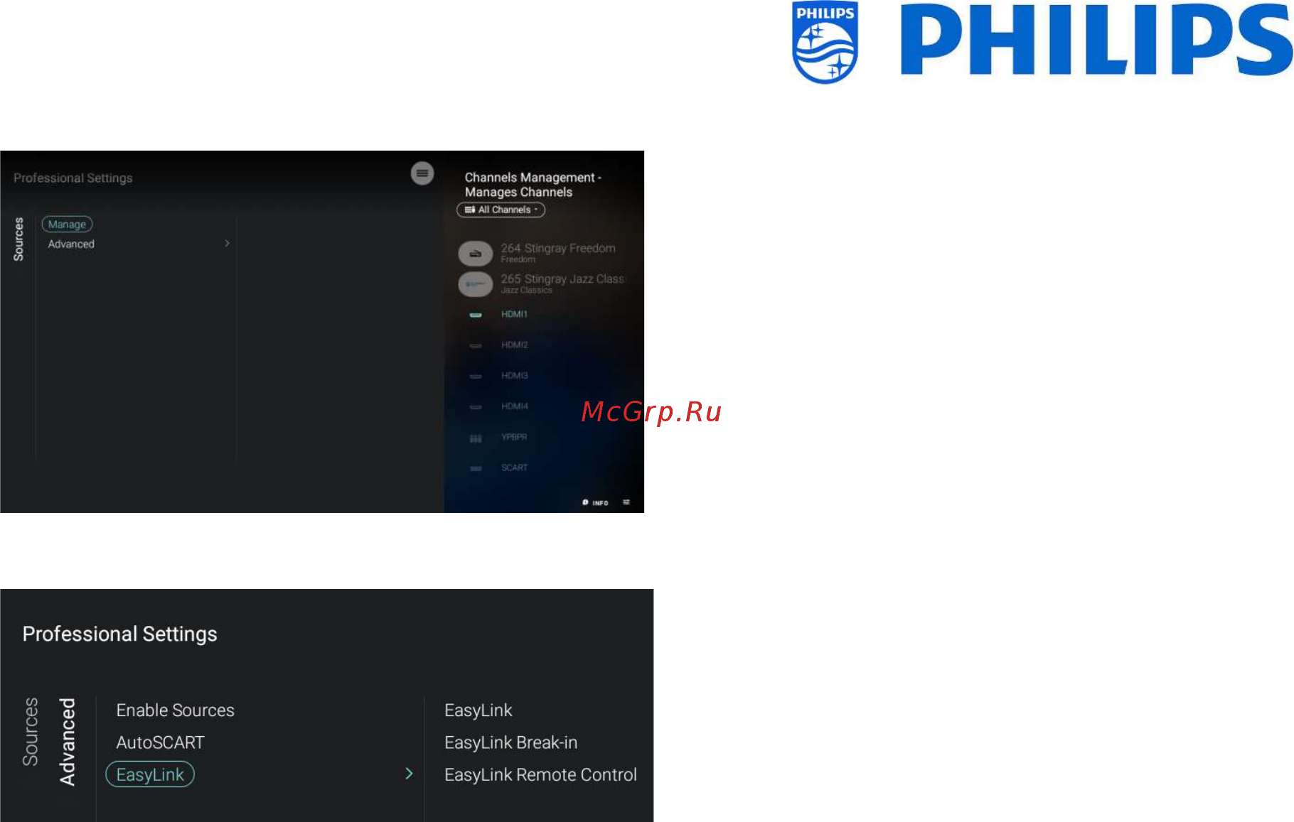 Philips 65HFL7011T/12 Руководство по установке онлайн [42/94] 260039