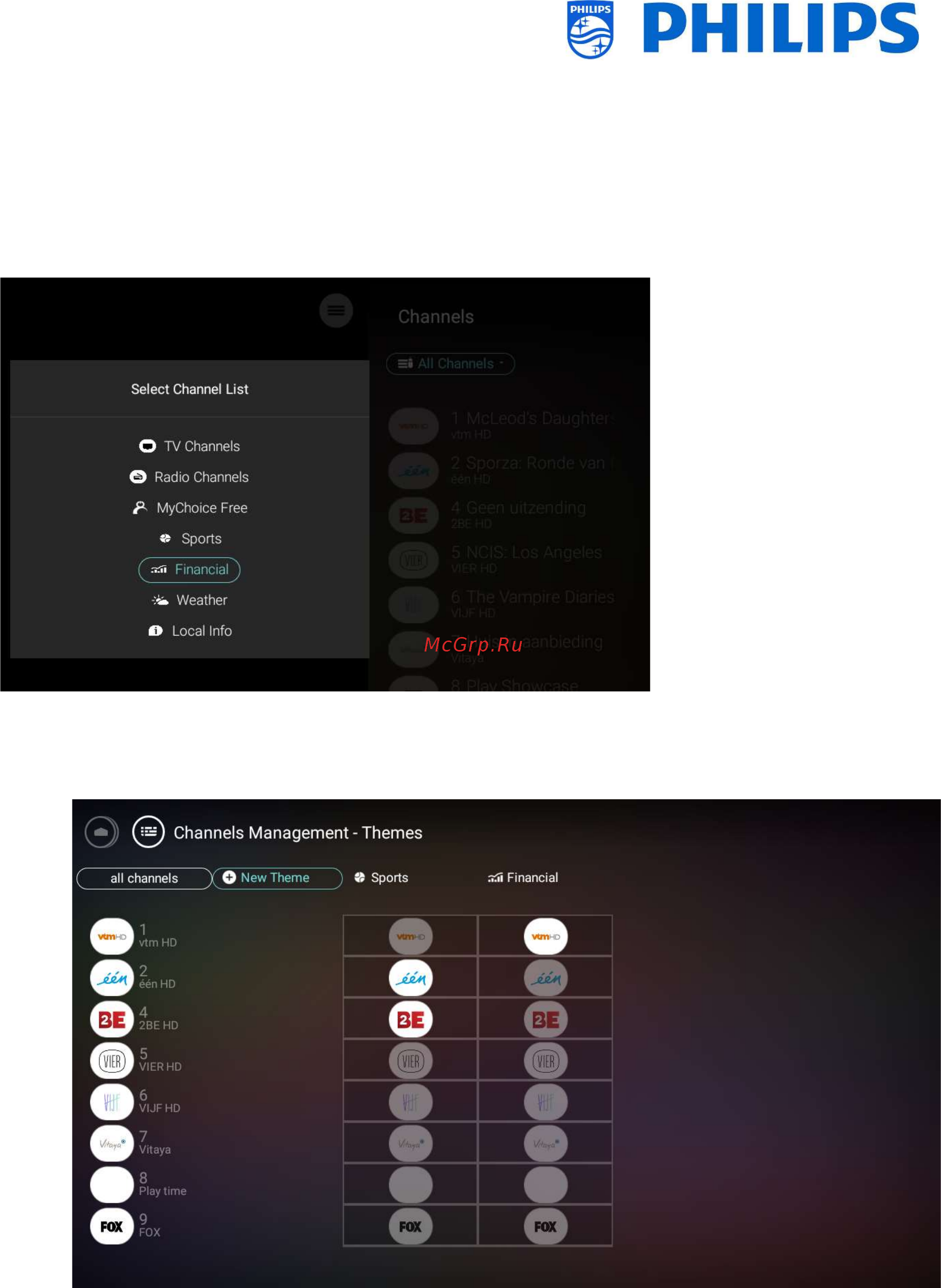 Philips 55HFL5011T/12 [71/94] Manage themetv