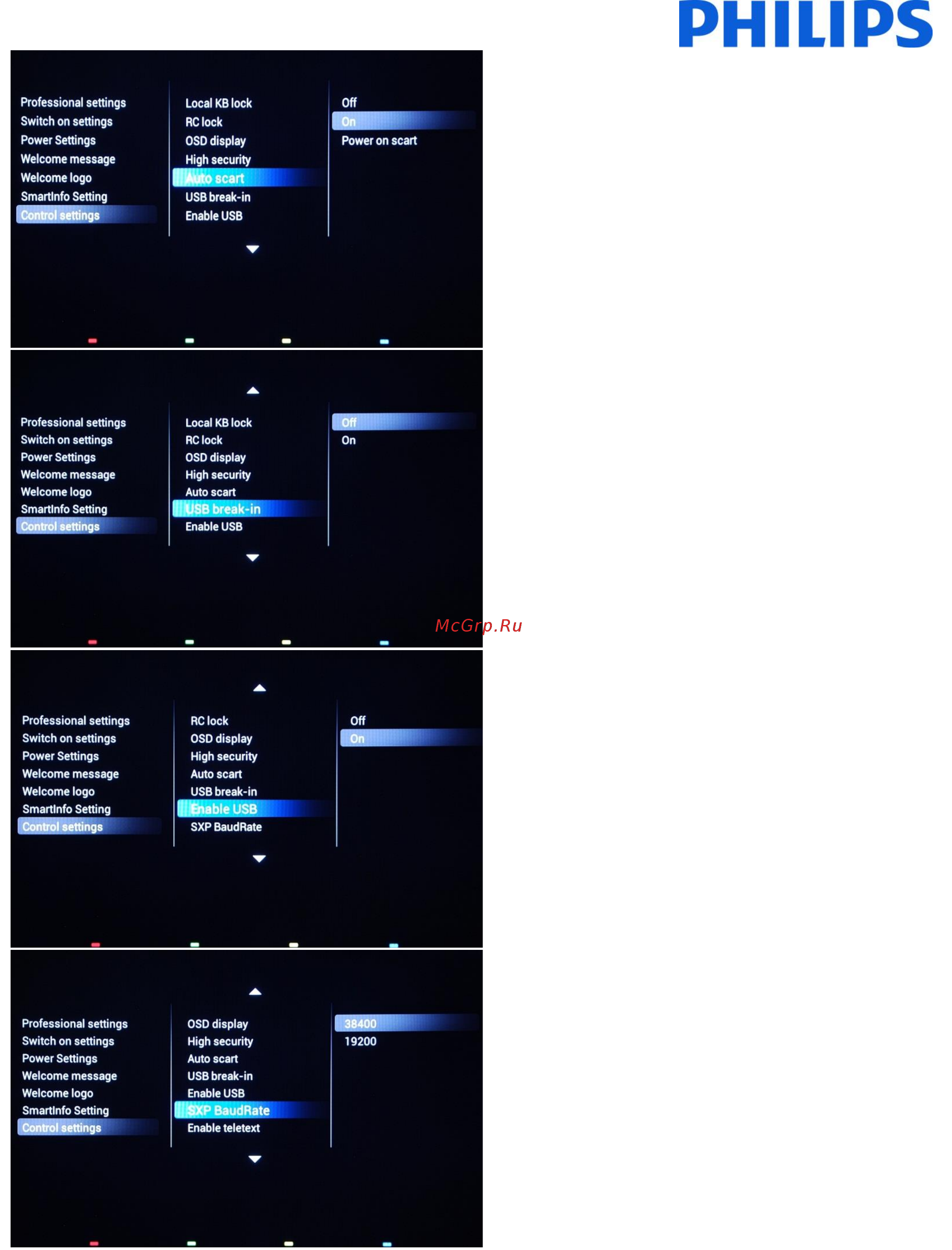 Philips 42HFL7009D/12 [35/63] Feature is not influencing cloning and or software upgrade via usb