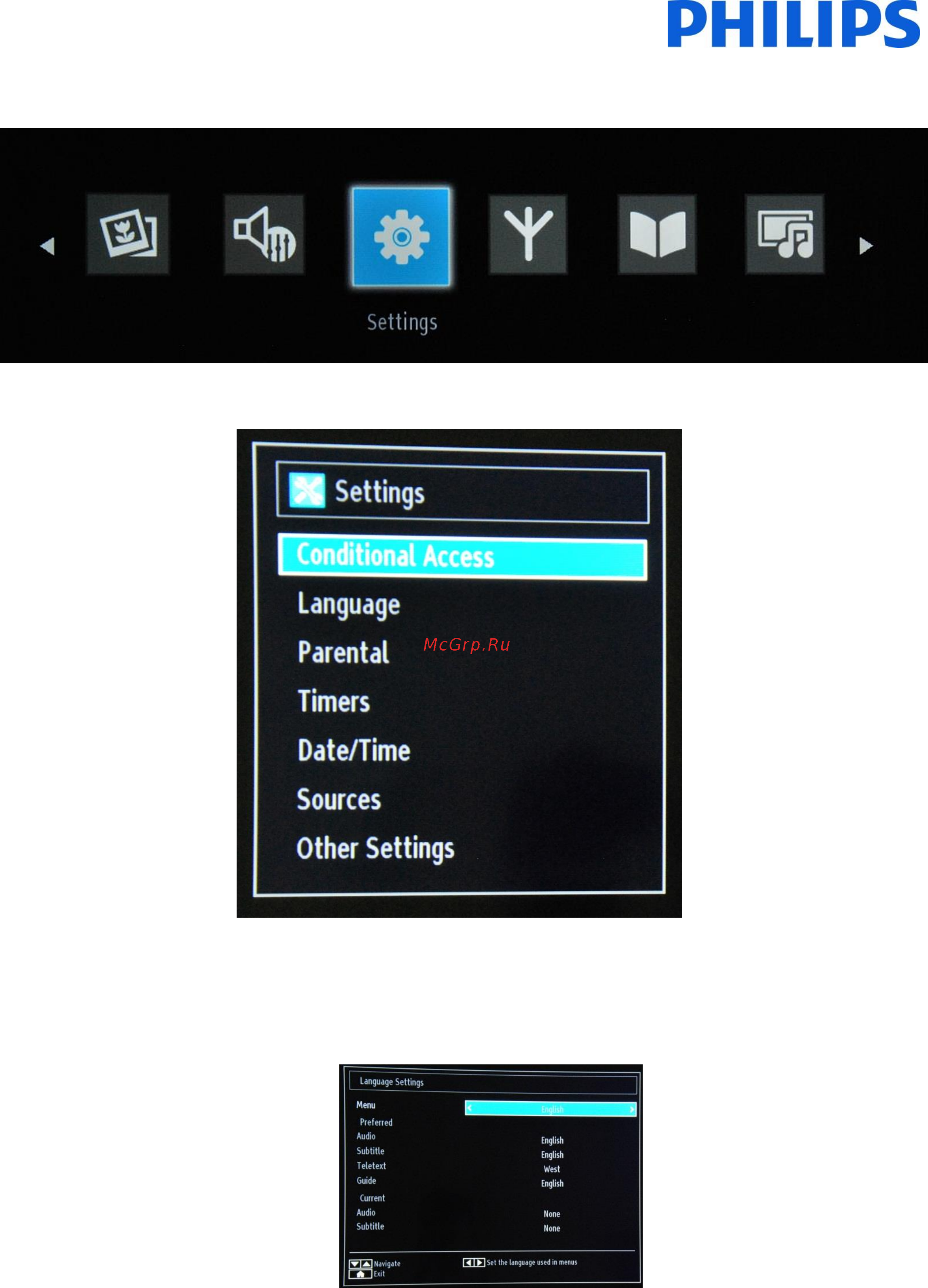 Philips 19HFL2829P/12 [14/39] Settings