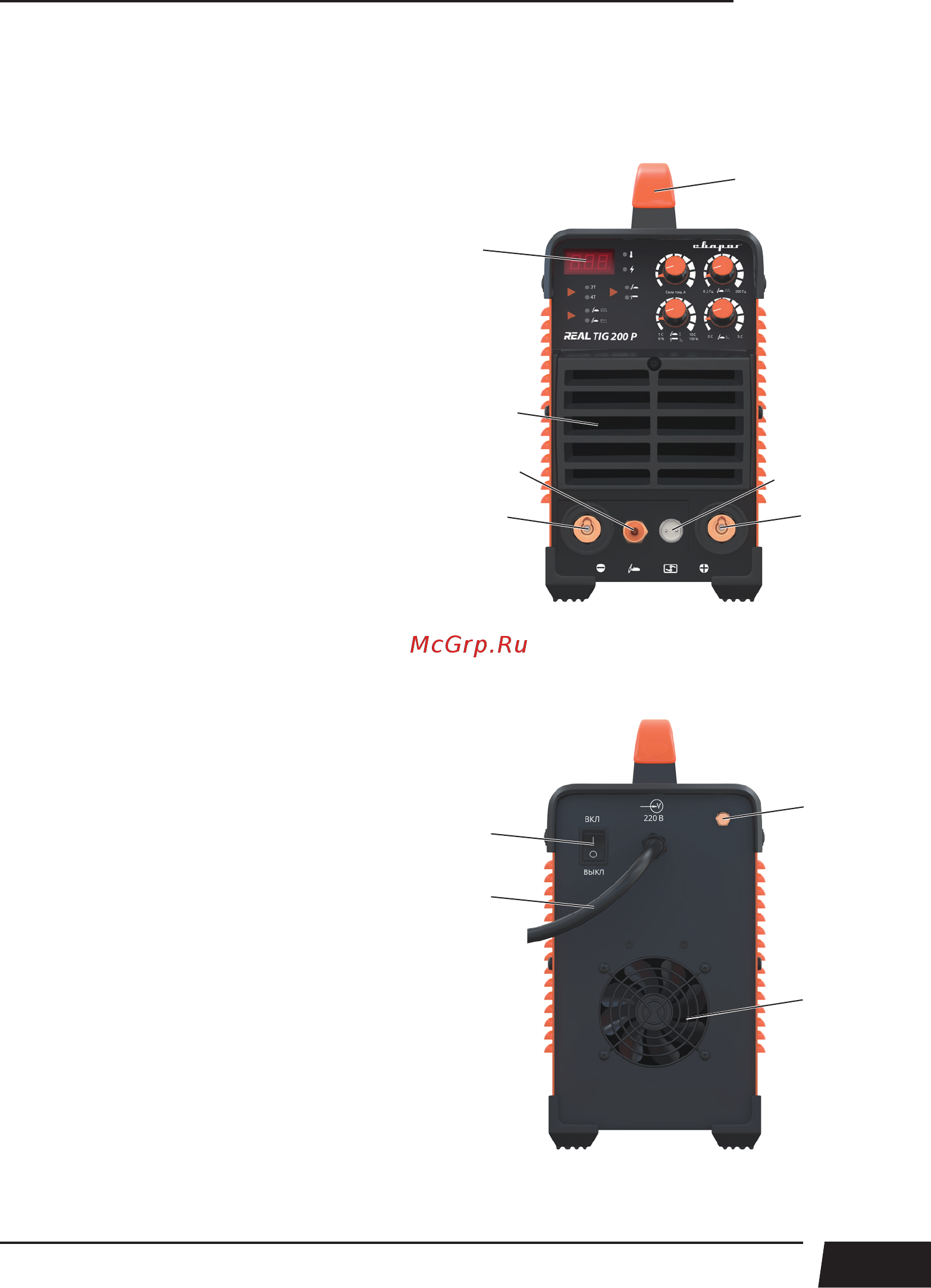 Сварог TIG 200 P REAL W224 94503 [11/38] Описание аппарата