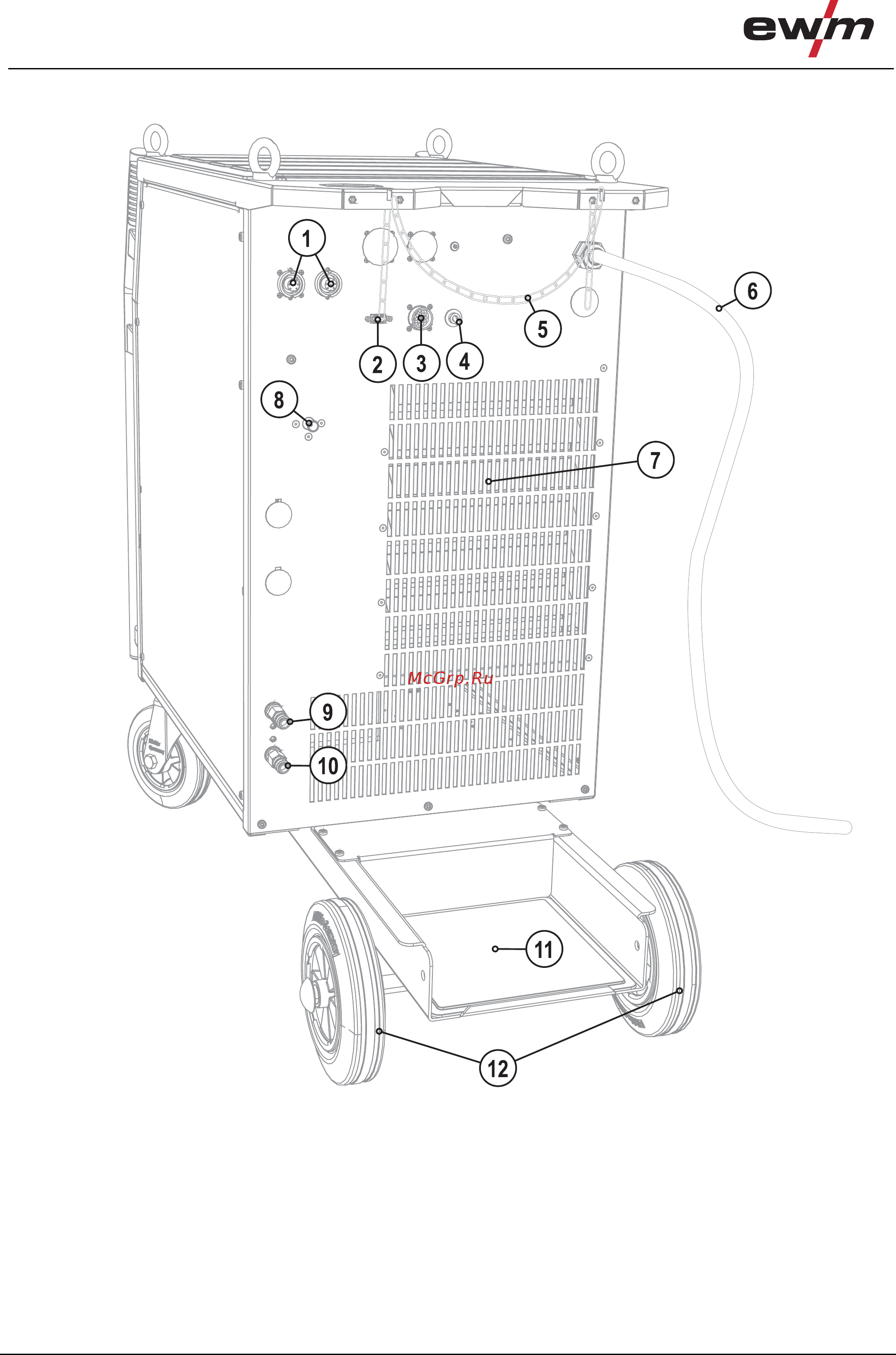 Ewm Tetrix 451 AC/DC Synergic FW [20/109] Вид сзади