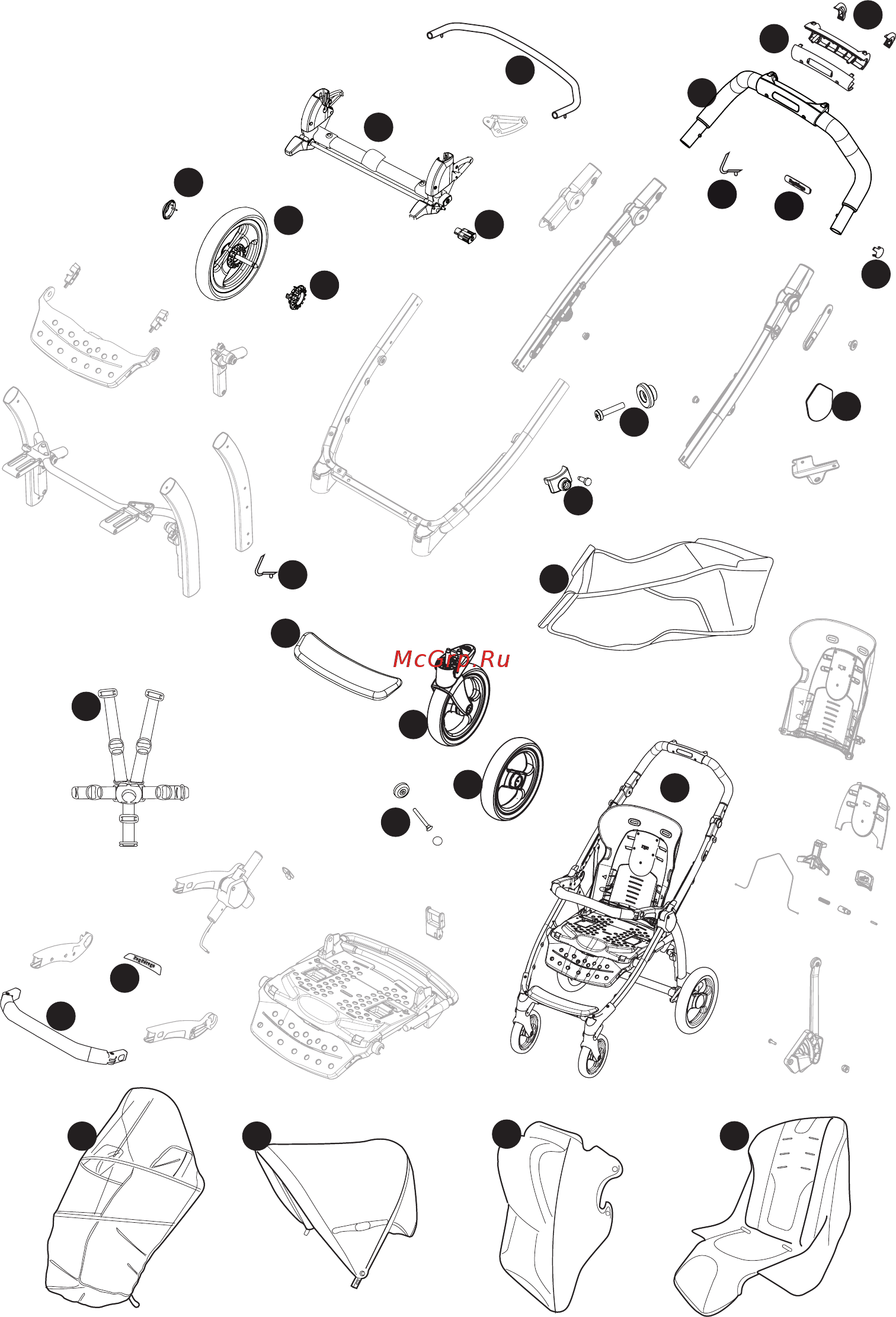 Peg-Perego Book Completo Mod red (прогулочная) Инструкция по эксплуатации онлайн [15/84] 260332