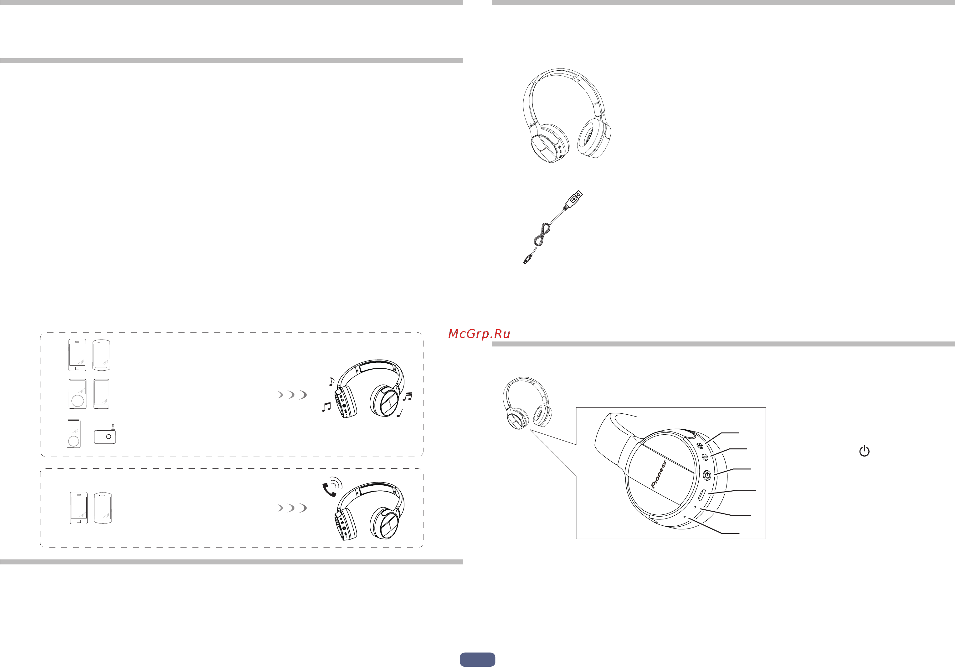 Pioneer SE-MJ553BT-K черные с микрофоном [2/9] Прослушивание музыки по беспроводной связи