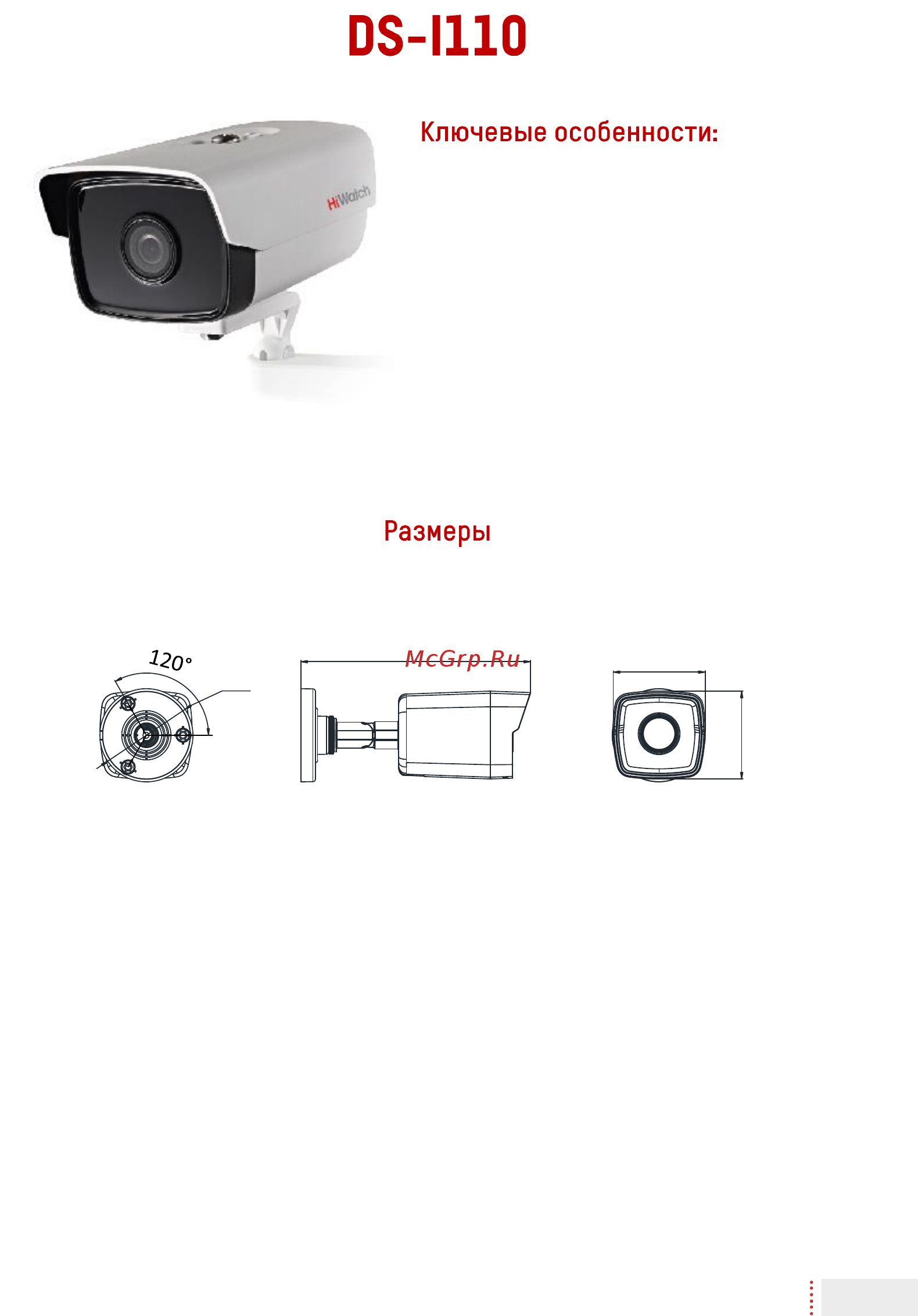 HiWatch DS-I110 Паспорт изделия онлайн [2/12] 260613